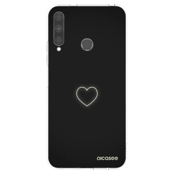 Picasee silikónový prehľadný obal pre Huawei P40 Lite E - Heart