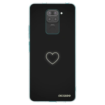Picasee silikónový čierny obal pre Xiaomi Redmi Note 9 - Heart
