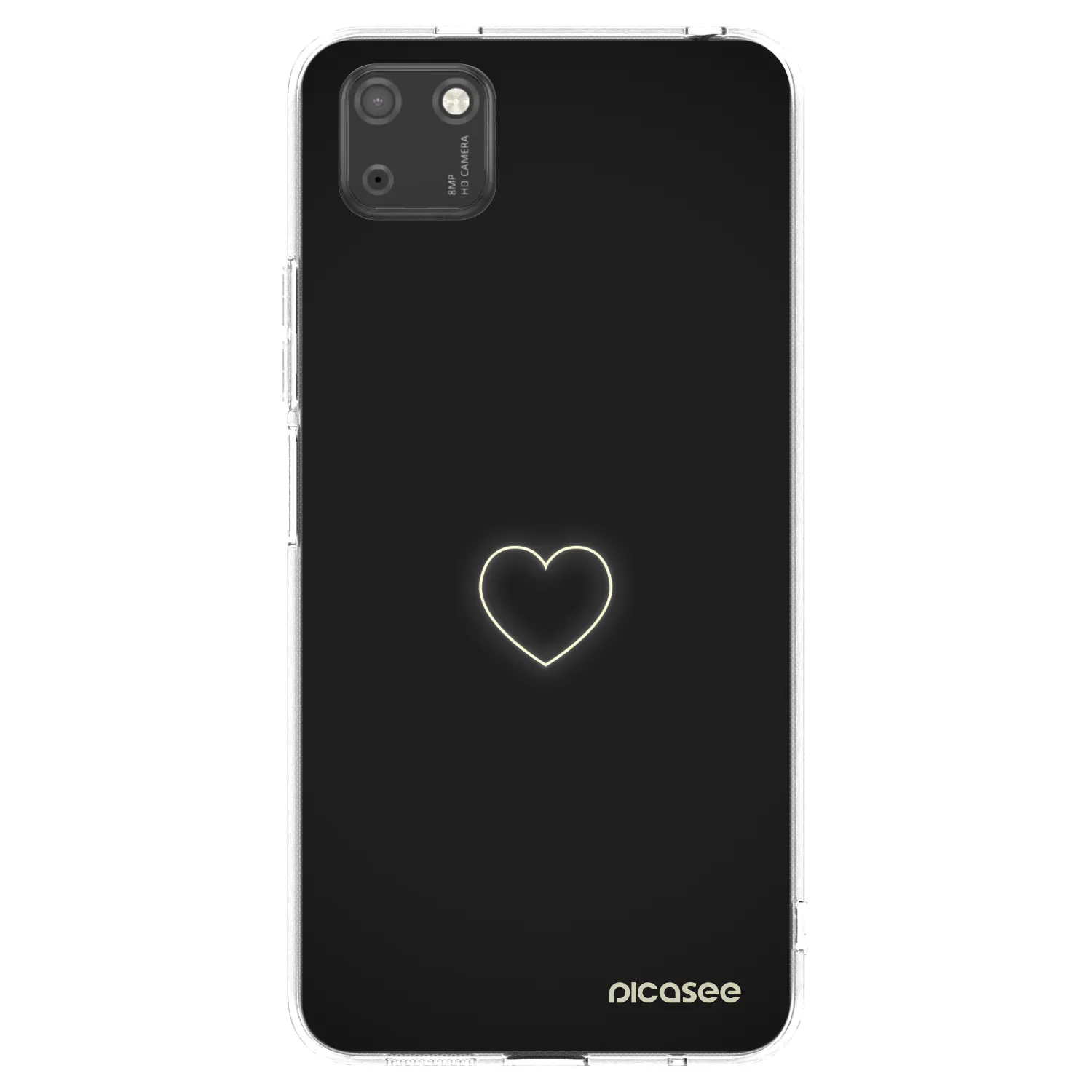 Silikónový prehľadný obal pre Huawei Y5P - Heart