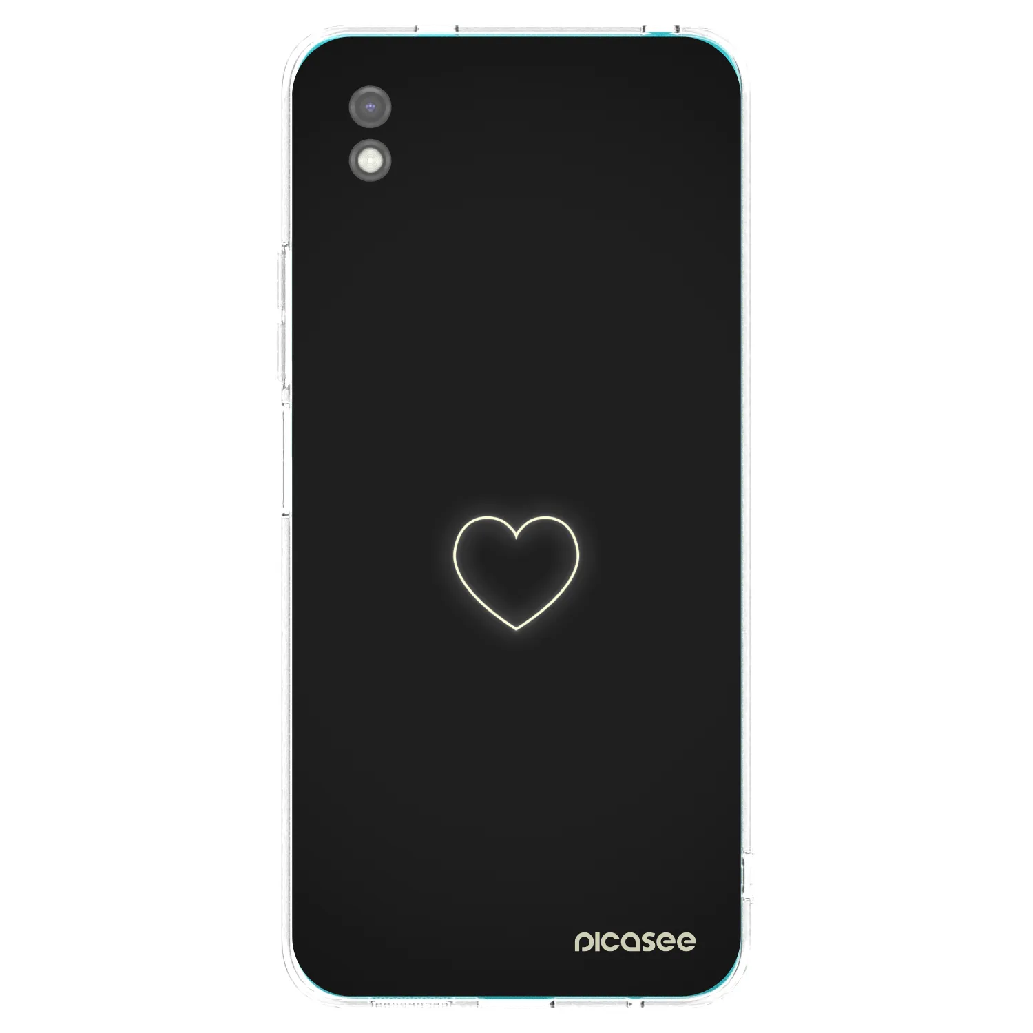Picasee silikónový čierny obal pre Xiaomi Redmi 9A - Heart