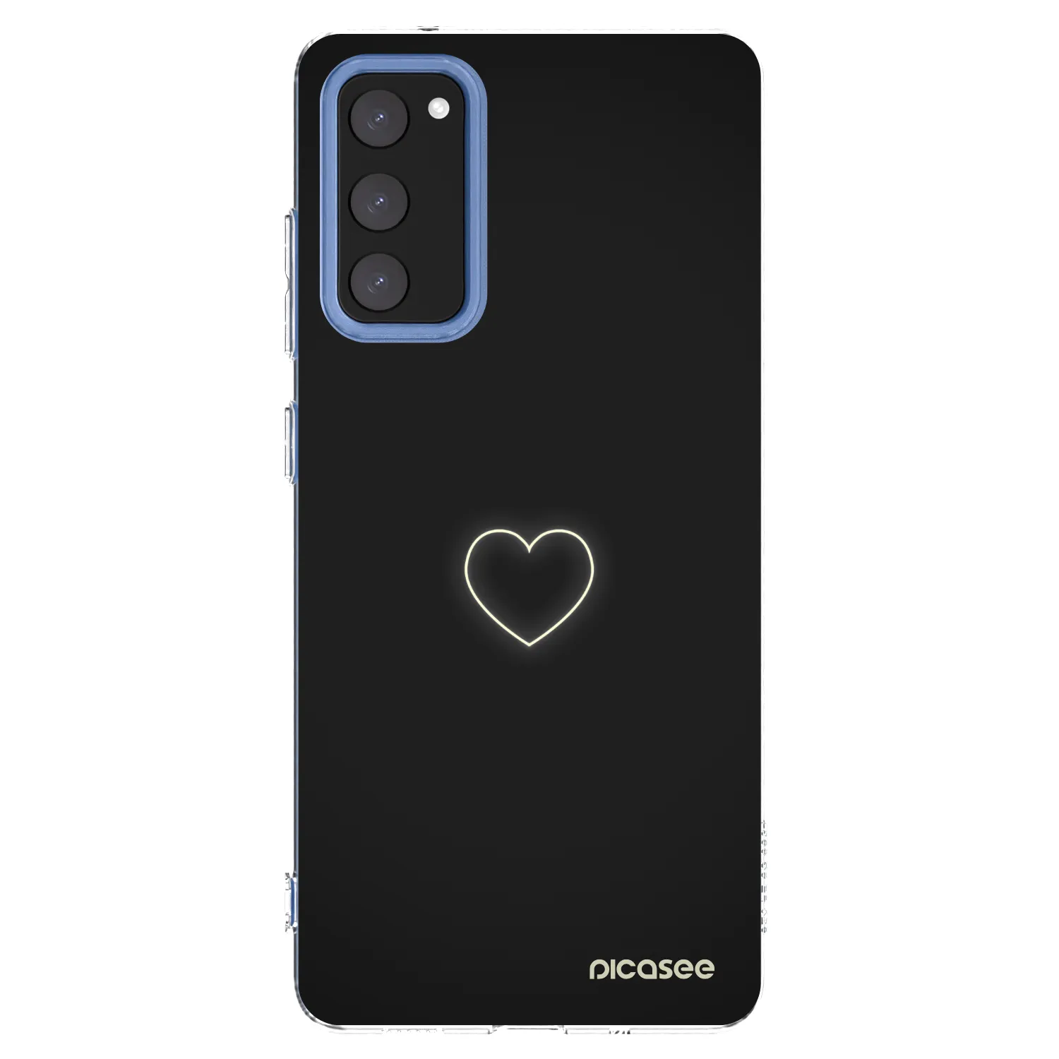 Silikónový prehľadný obal pre Samsung Galaxy S20 FE - Heart