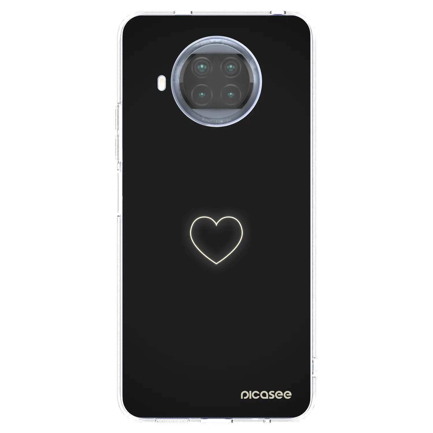 Silikónový prehľadný obal pre Xiaomi Mi 10T Lite - Heart