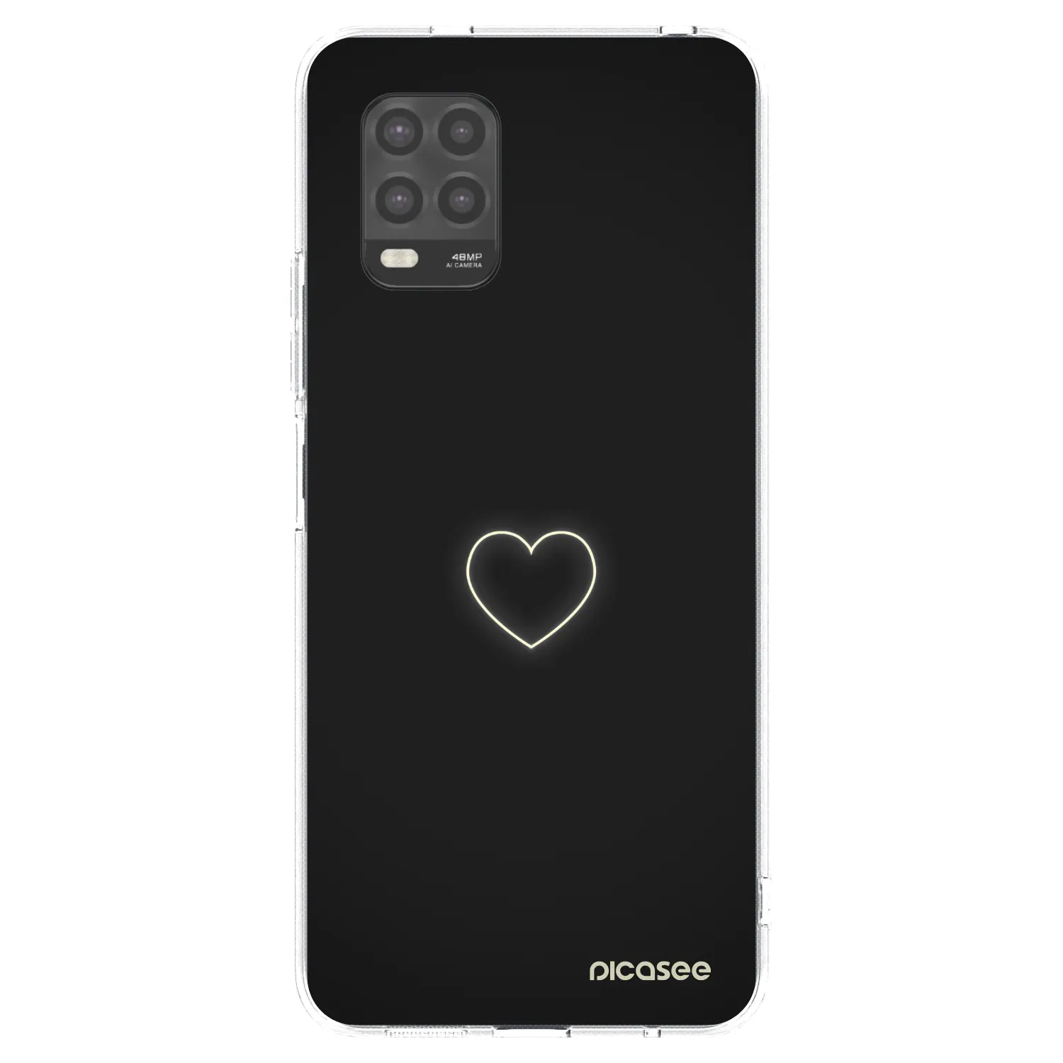 Silikónový prehľadný obal pre Xiaomi Mi 10 Lite - Heart
