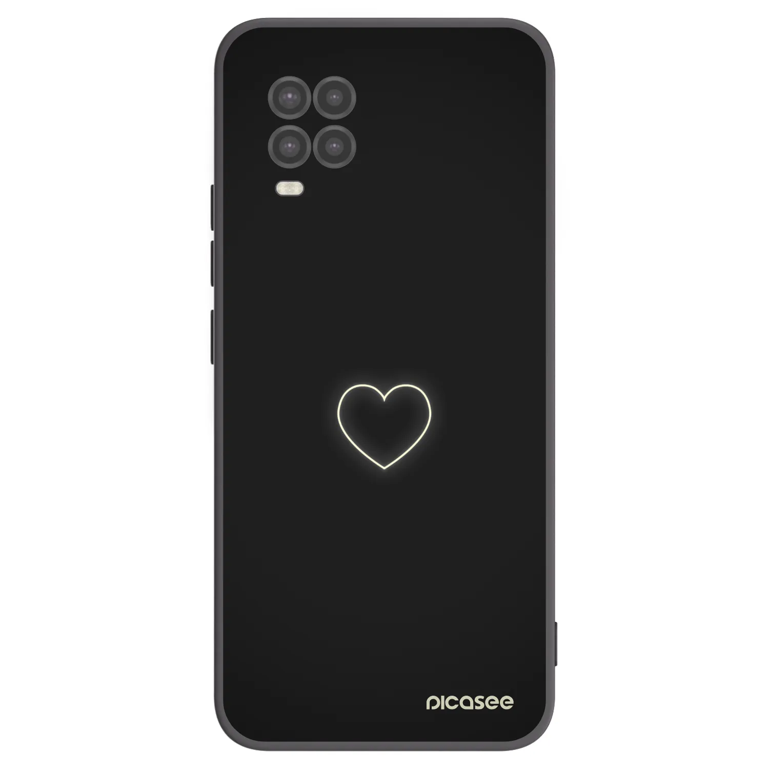 Picasee silikónový čierny obal pre Xiaomi Mi 10 Lite - Heart
