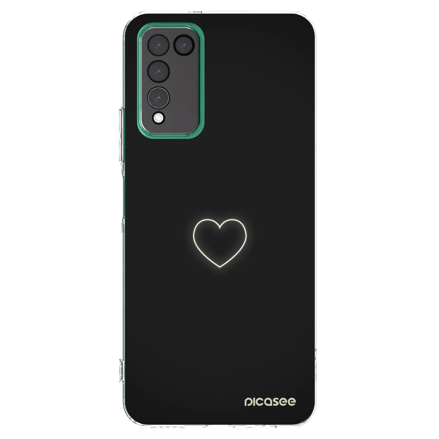Picasee silikónový prehľadný obal pre Honor 10X Lite - Heart