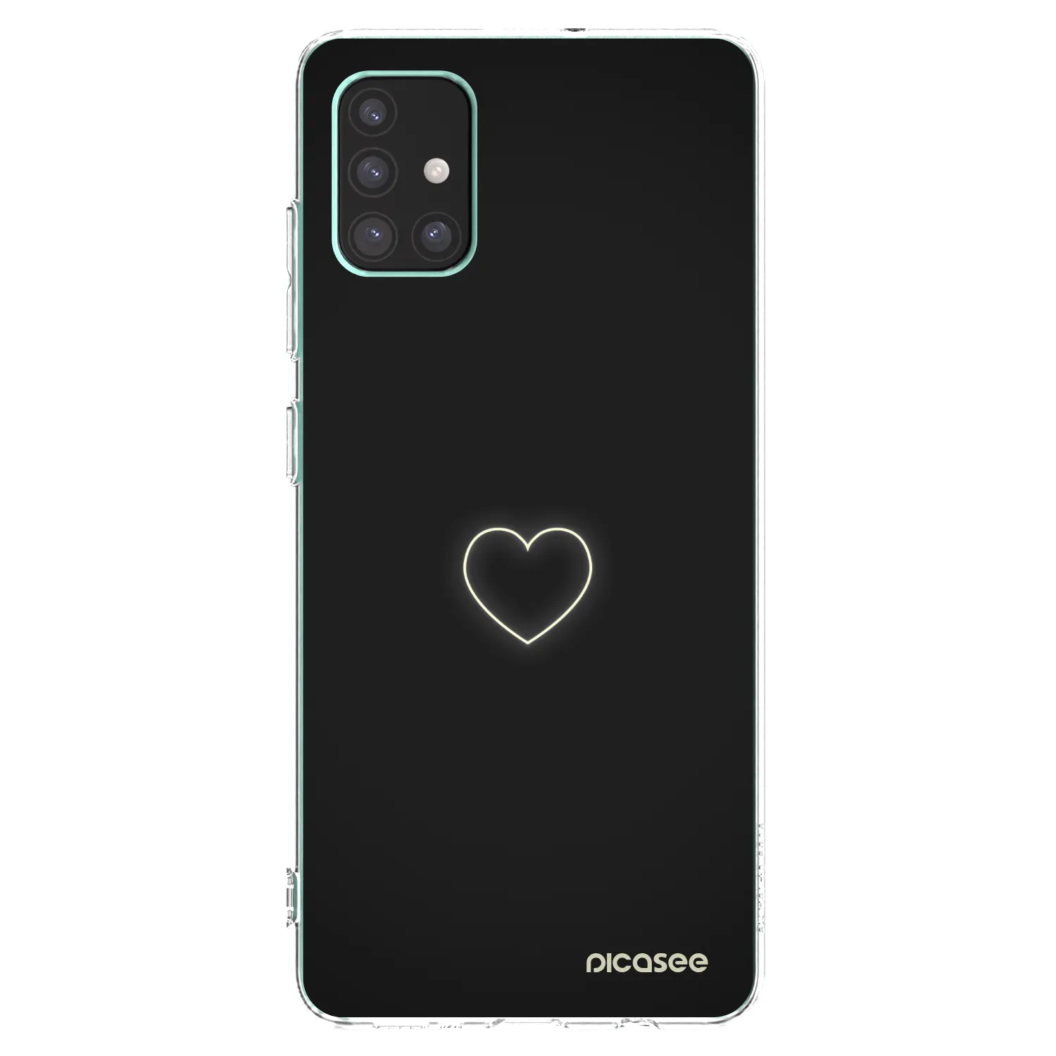 Picasee silikónový prehľadný obal pre Samsung Galaxy M51 M515F - Heart
