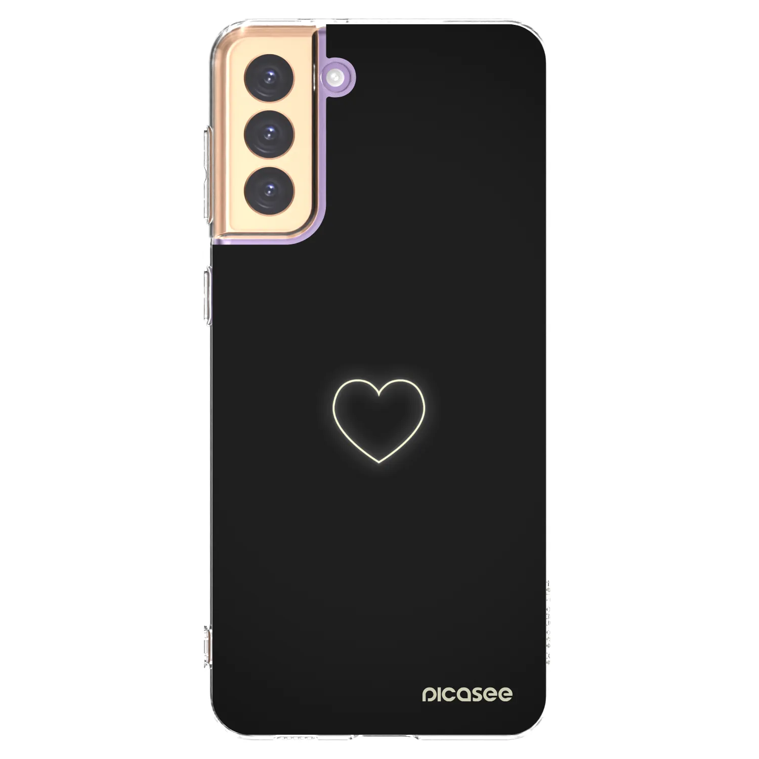 Picasee silikónový prehľadný obal pre Samsung Galaxy S21+ 5G G996F - Heart
