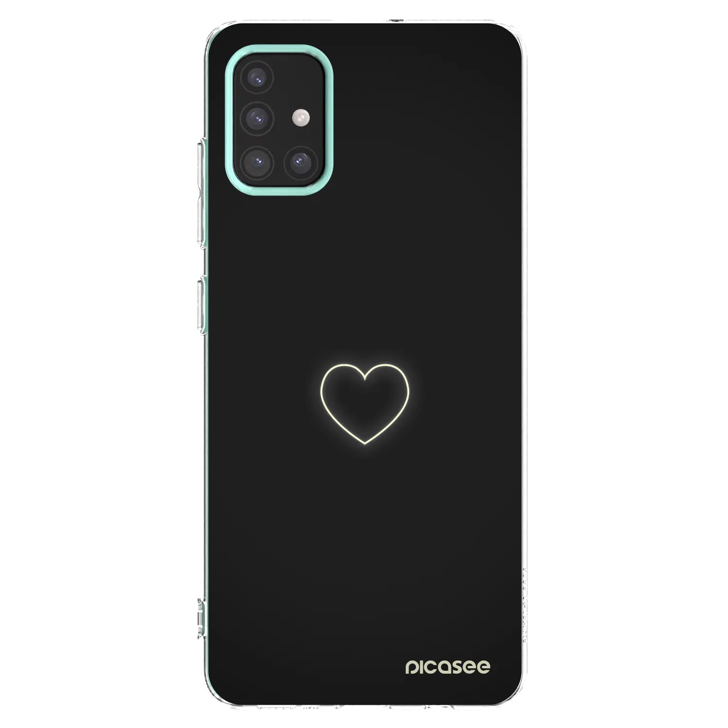 Picasee silikónový prehľadný obal pre Samsung Galaxy M31s - Heart