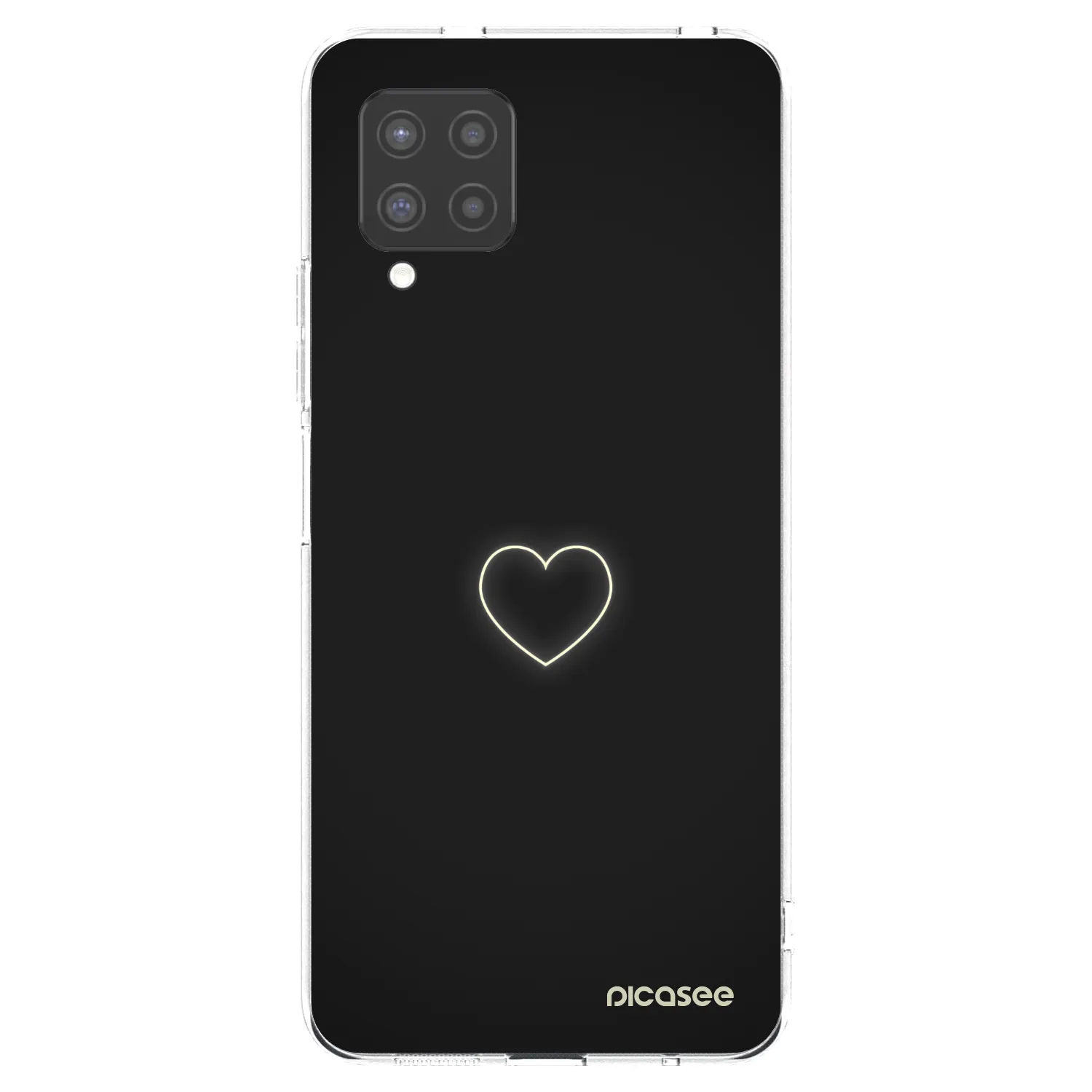 Picasee silikónový prehľadný obal pre Samsung Galaxy A42 A426B - Heart