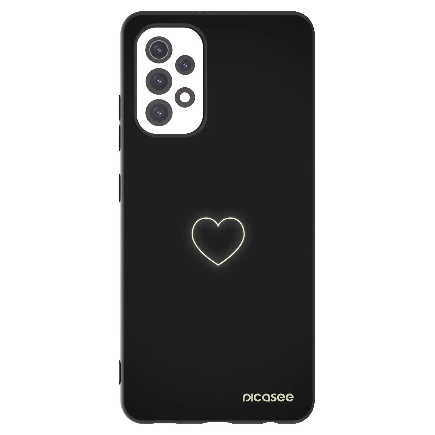 Picasee silikónový čierny obal pre Samsung Galaxy A32 5G A326B - Heart