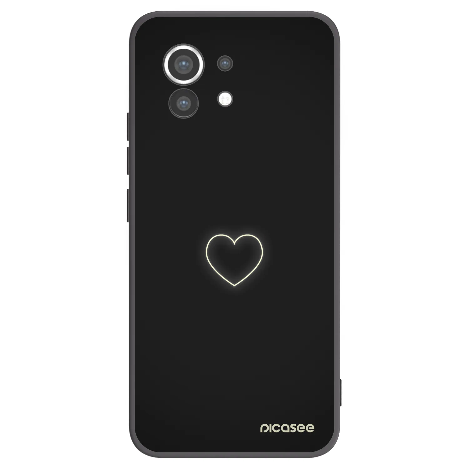 Picasee silikónový čierny obal pre Xiaomi Mi 11 - Heart