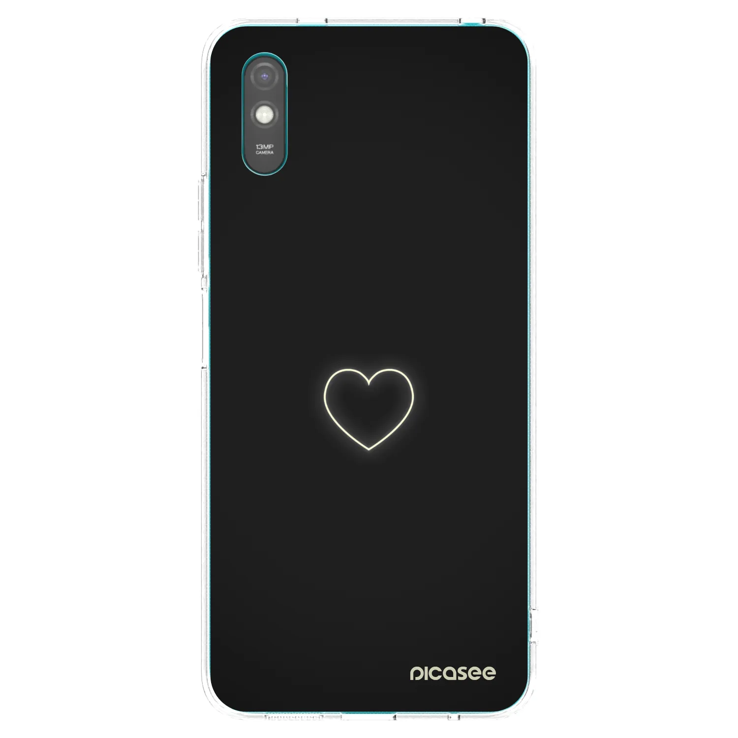 Silikónový prehľadný obal pre Xiaomi Redmi 9AT - Heart