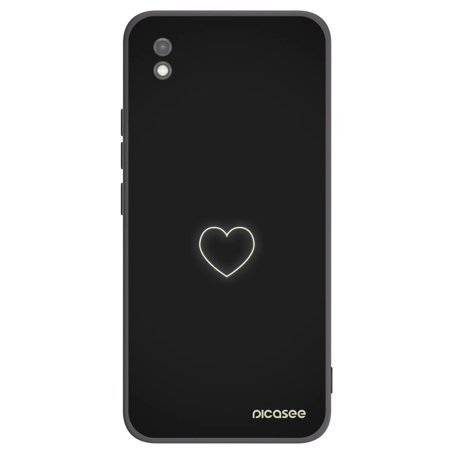 Picasee silikónový čierny obal pre Xiaomi Redmi 9AT - Heart
