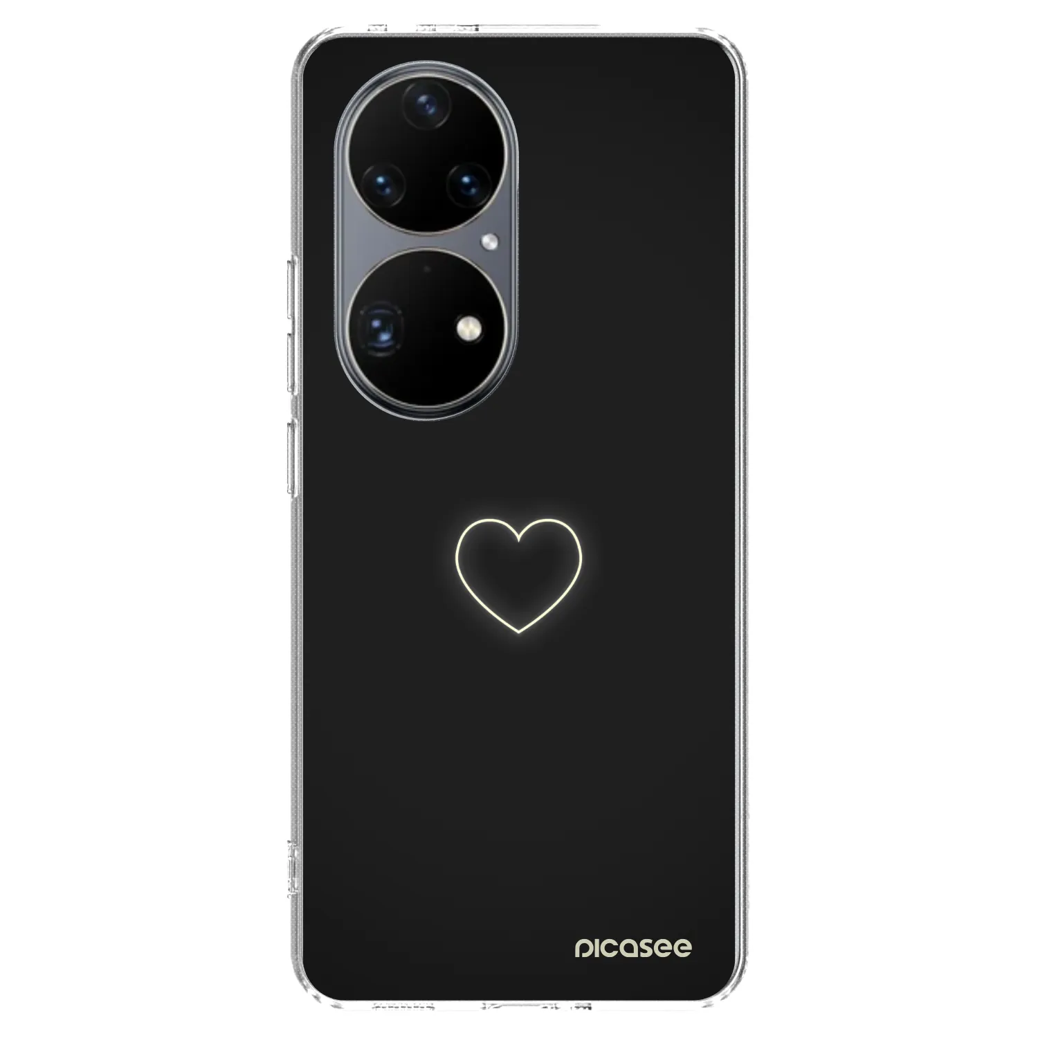 Silikónový prehľadný obal pre Huawei P50 - Heart