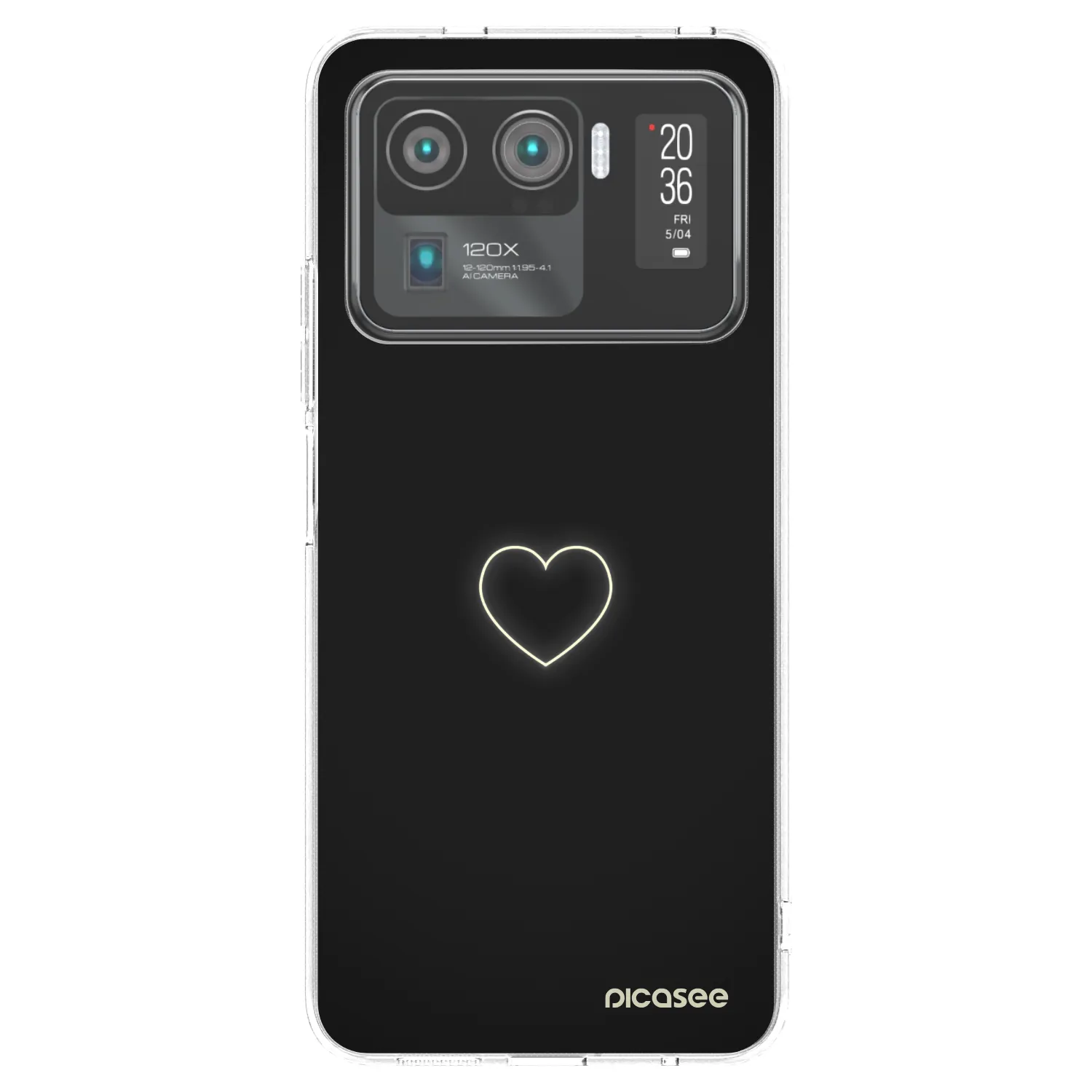 Silikónový prehľadný obal pre Xiaomi Mi 11 Ultra - Heart