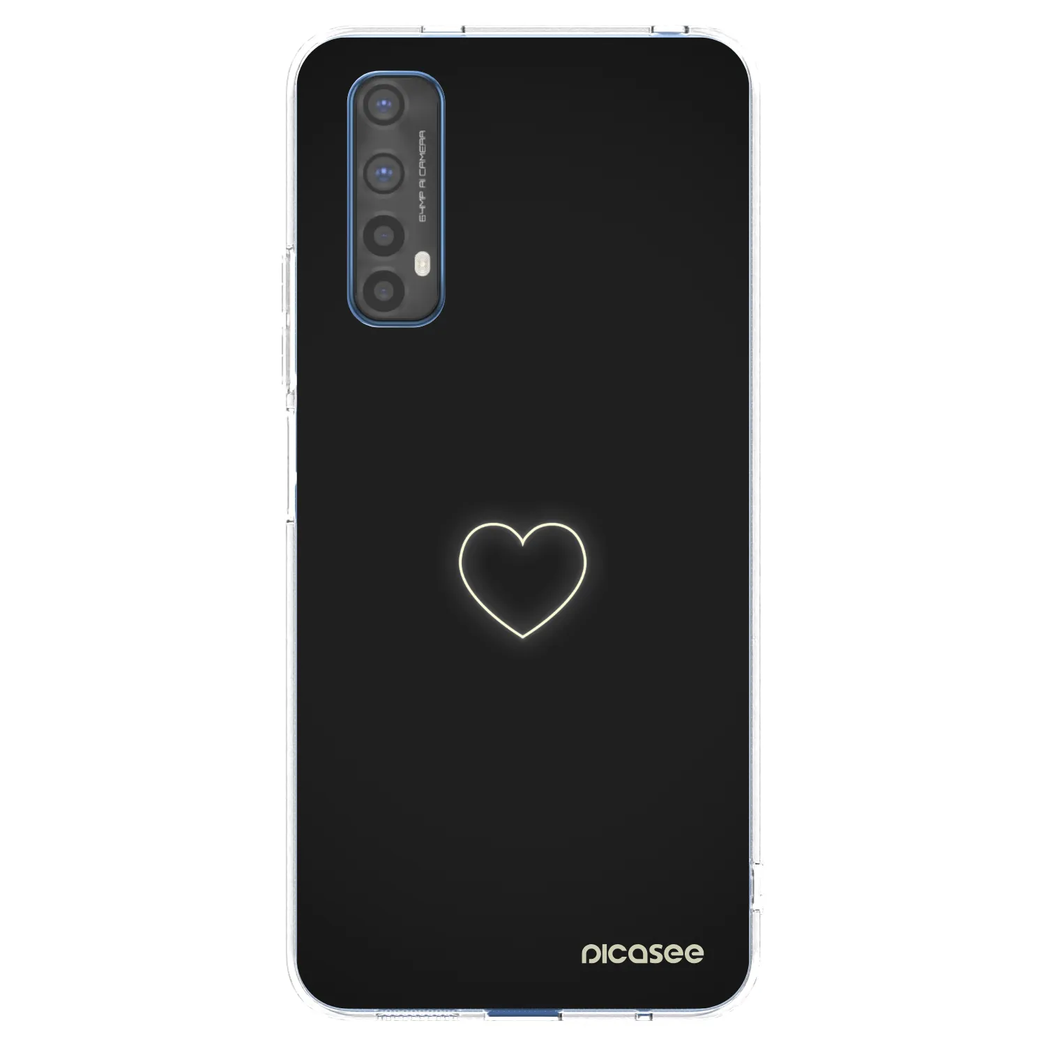 Picasee silikónový prehľadný obal pre Realme 7 - Heart