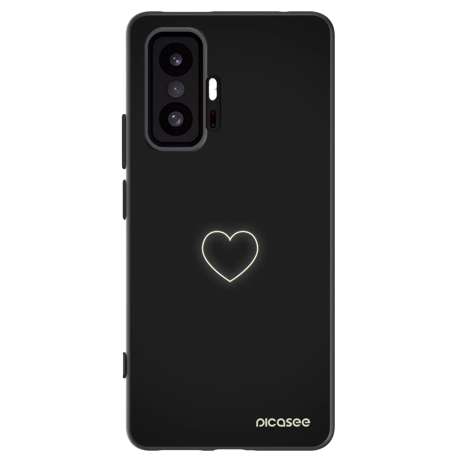 Picasee silikónový čierny obal pre Xiaomi 11T Pro - Heart
