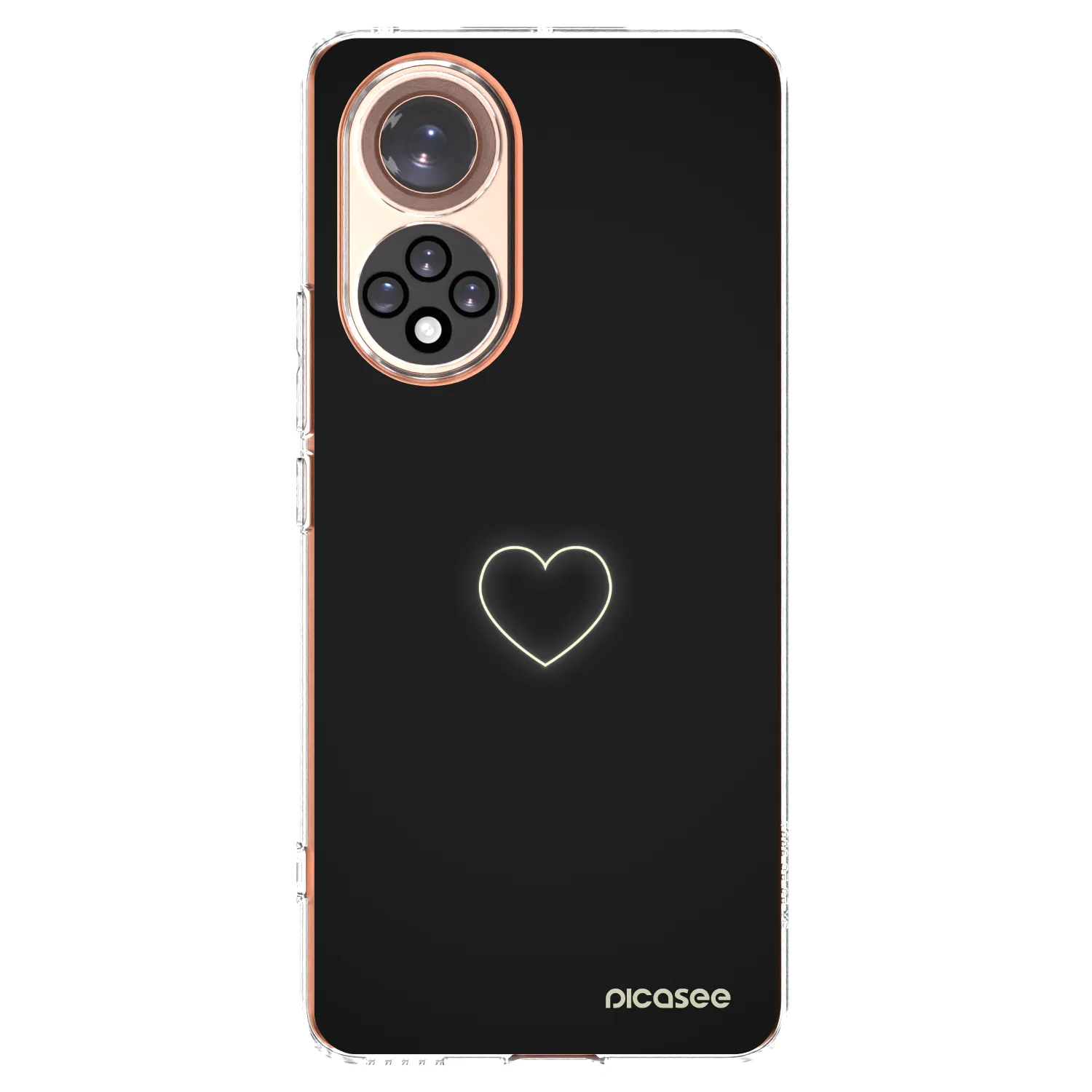 Silikónový prehľadný obal pre Huawei Nova 9 - Heart