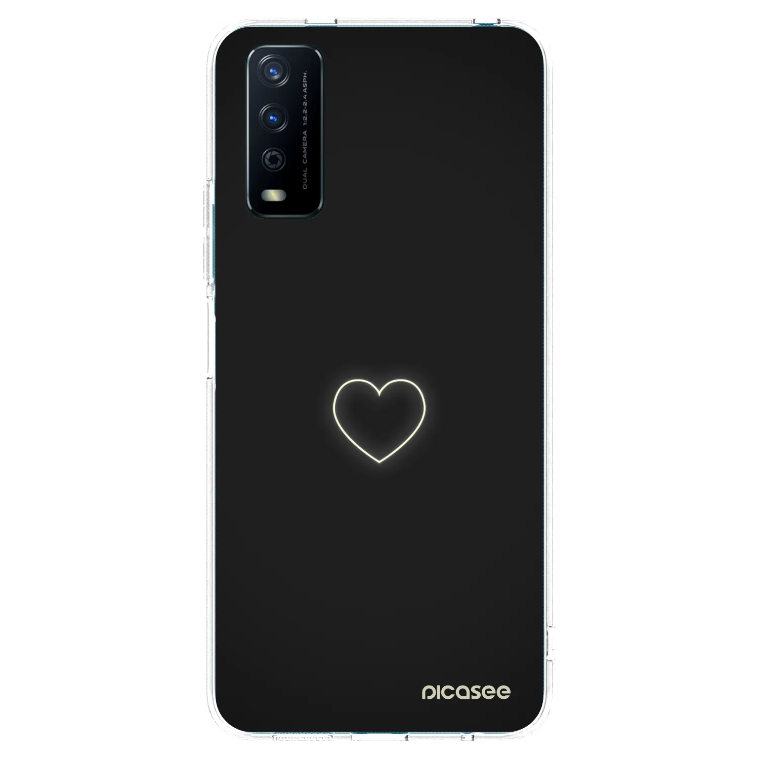 Picasee silikónový prehľadný obal pre Vivo Y11s - Heart
