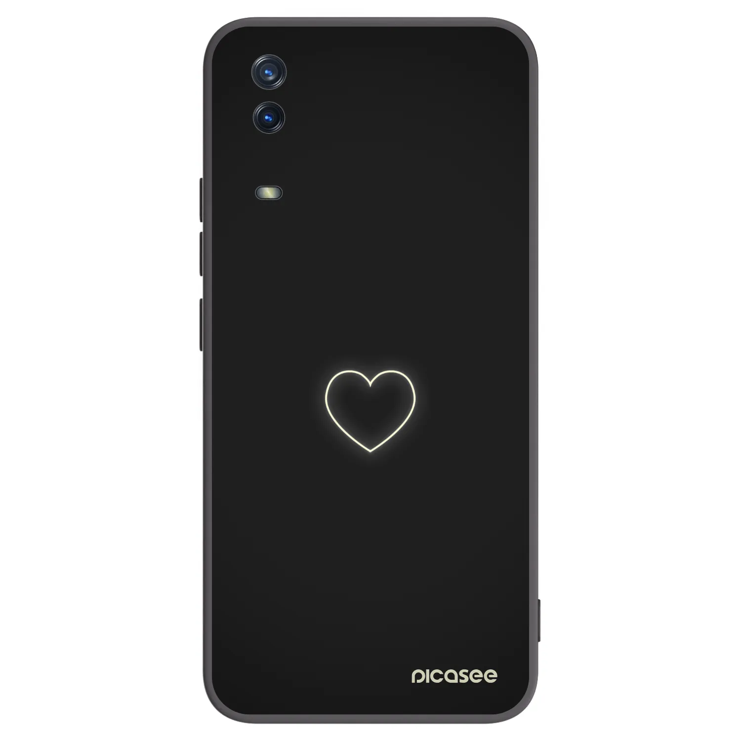 Picasee silikónový čierny obal pre Vivo Y11s - Heart
