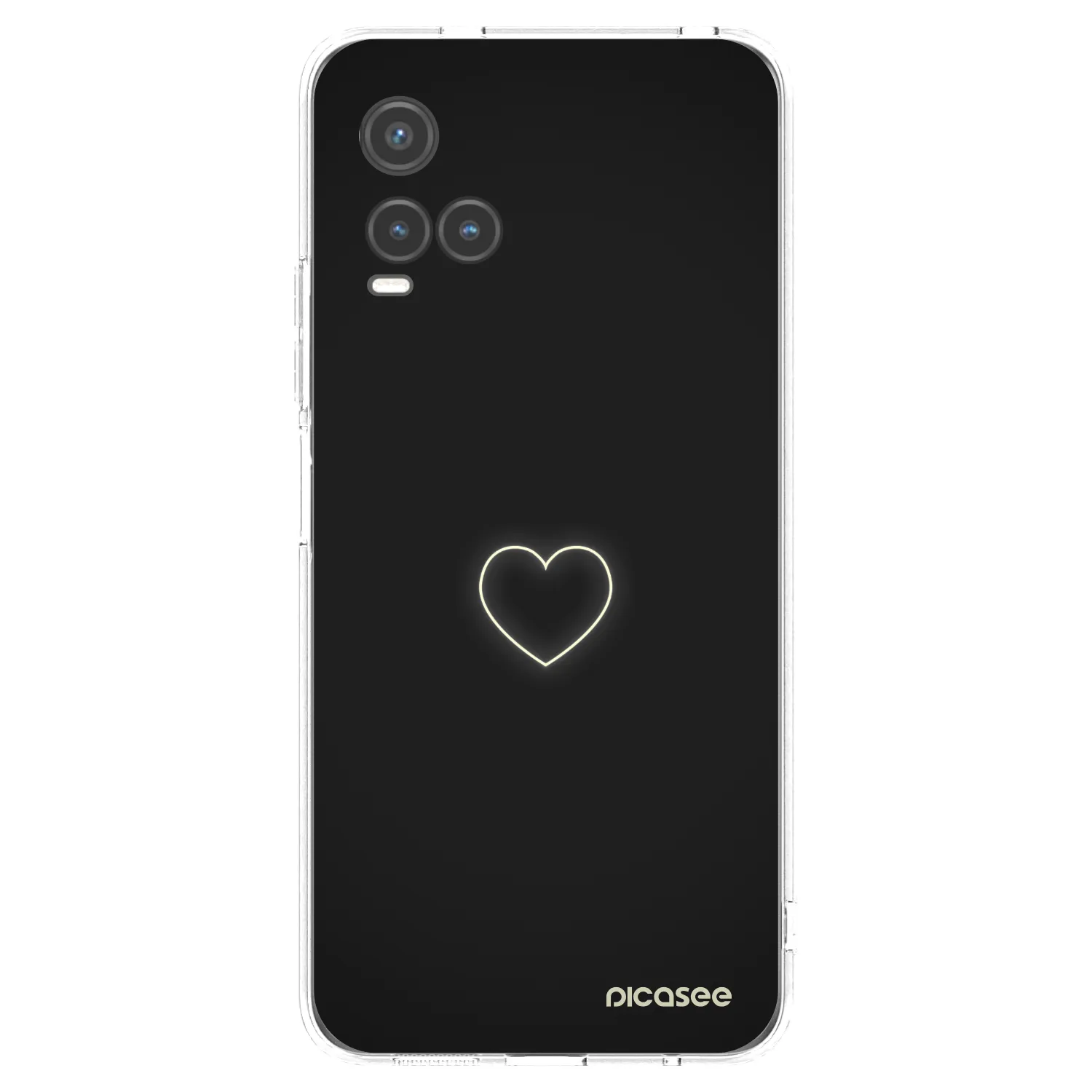 Picasee silikónový prehľadný obal pre Vivo Y33s - Heart