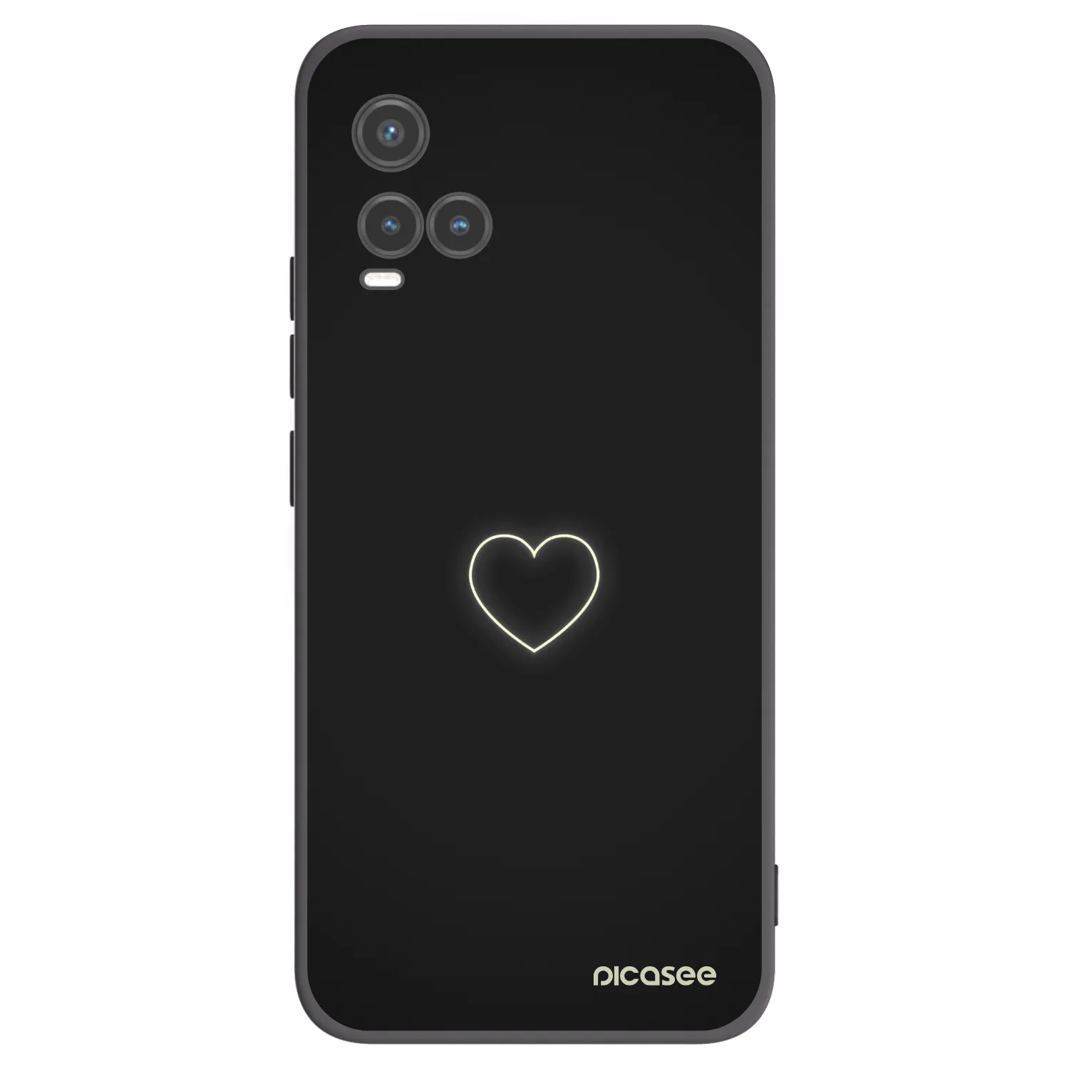 Picasee silikónový čierny obal pre Vivo Y33s - Heart