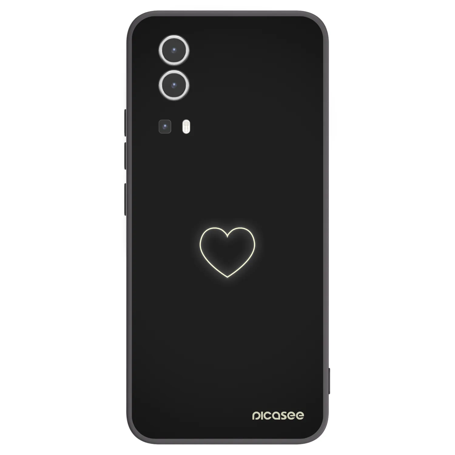 Picasee silikónový čierny obal pre Vivo Y72 5G - Heart