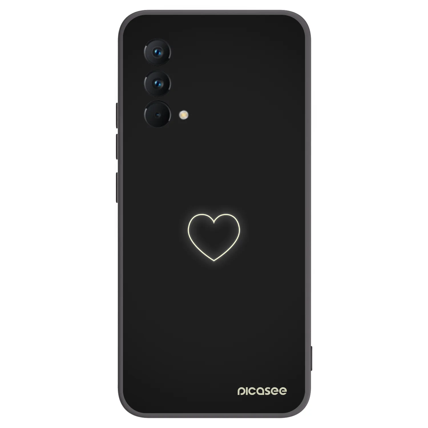 Picasee silikónový čierny obal pre Realme GT Master Edition 5G - Heart