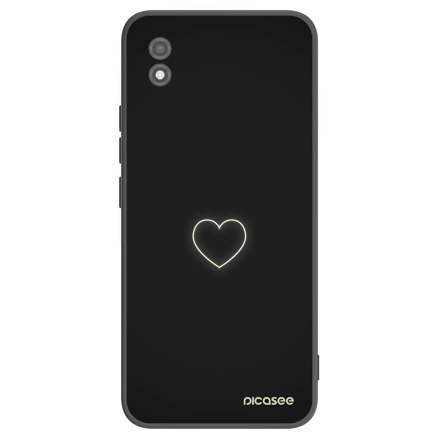 Picasee silikónový čierny obal pre Realme C11 (2021) - Heart