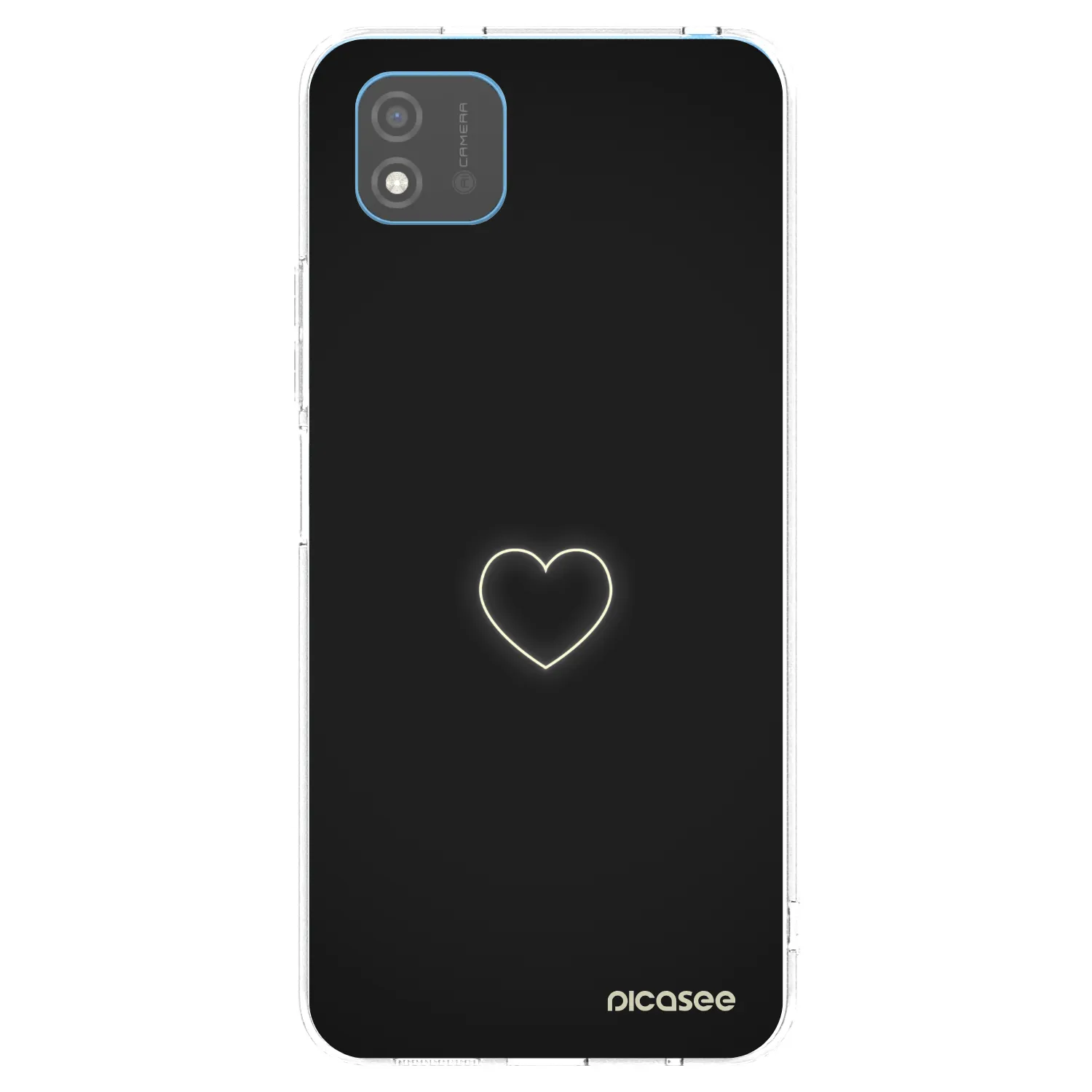 Picasee silikónový prehľadný obal pre Realme C11 (2021) - Heart