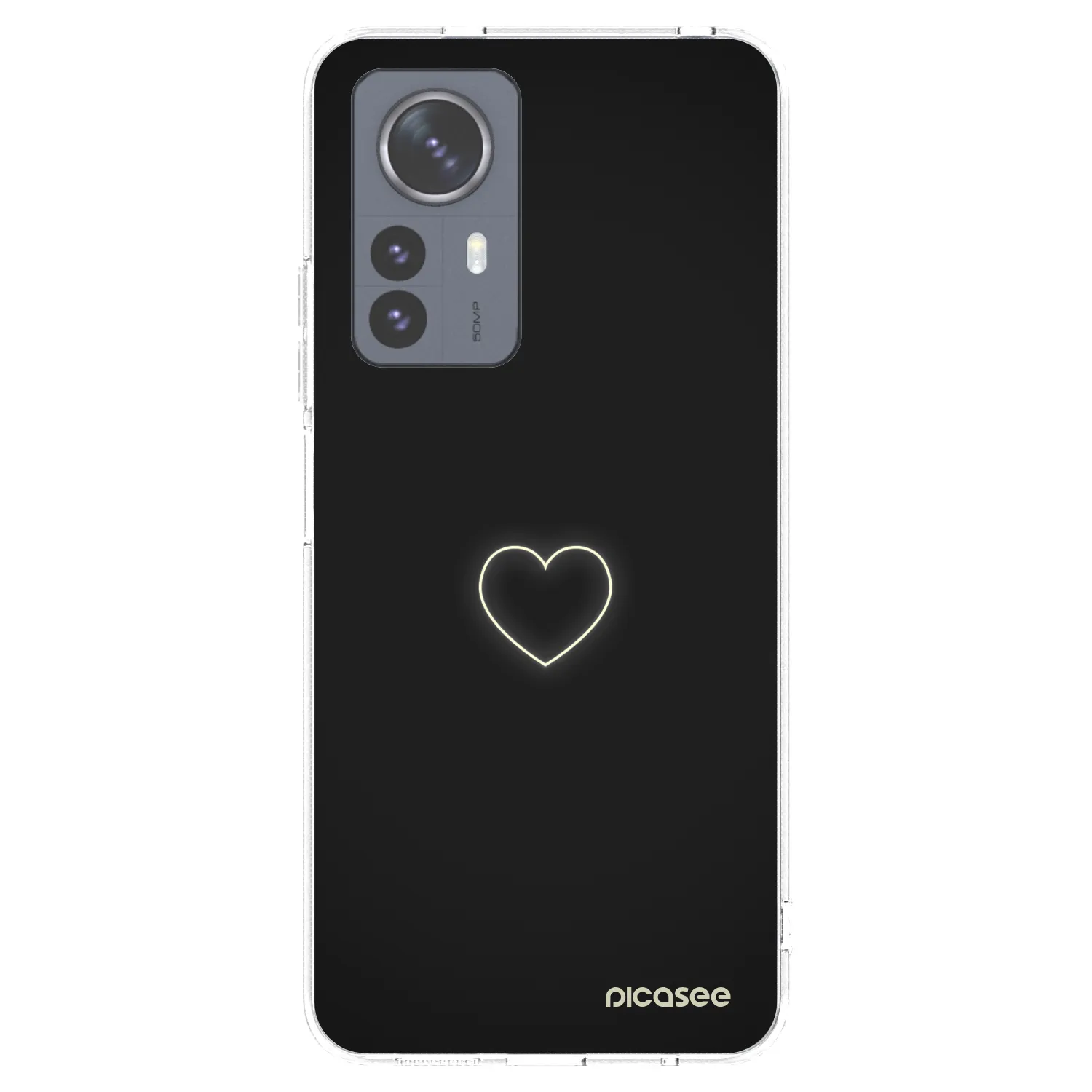 Silikónový prehľadný obal pre Xiaomi 12 Pro - Heart
