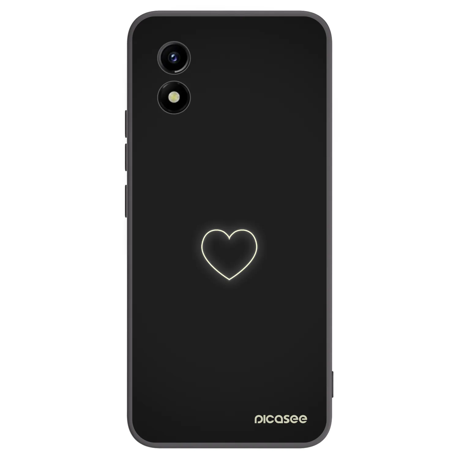 Picasee silikónový čierny obal pre Vivo Y01 - Heart