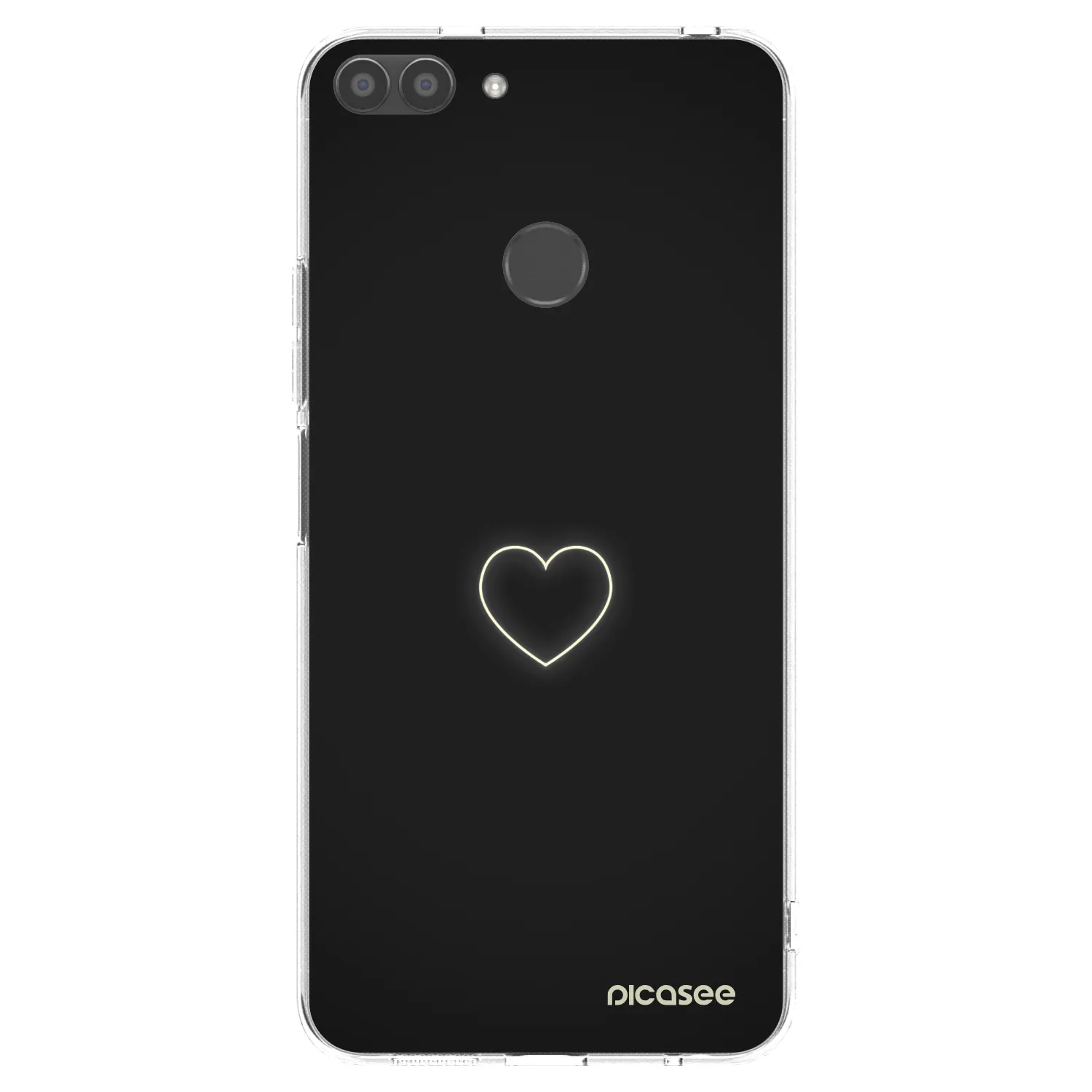 Picasee silikónový prehľadný obal pre Huawei P Smart - Heart