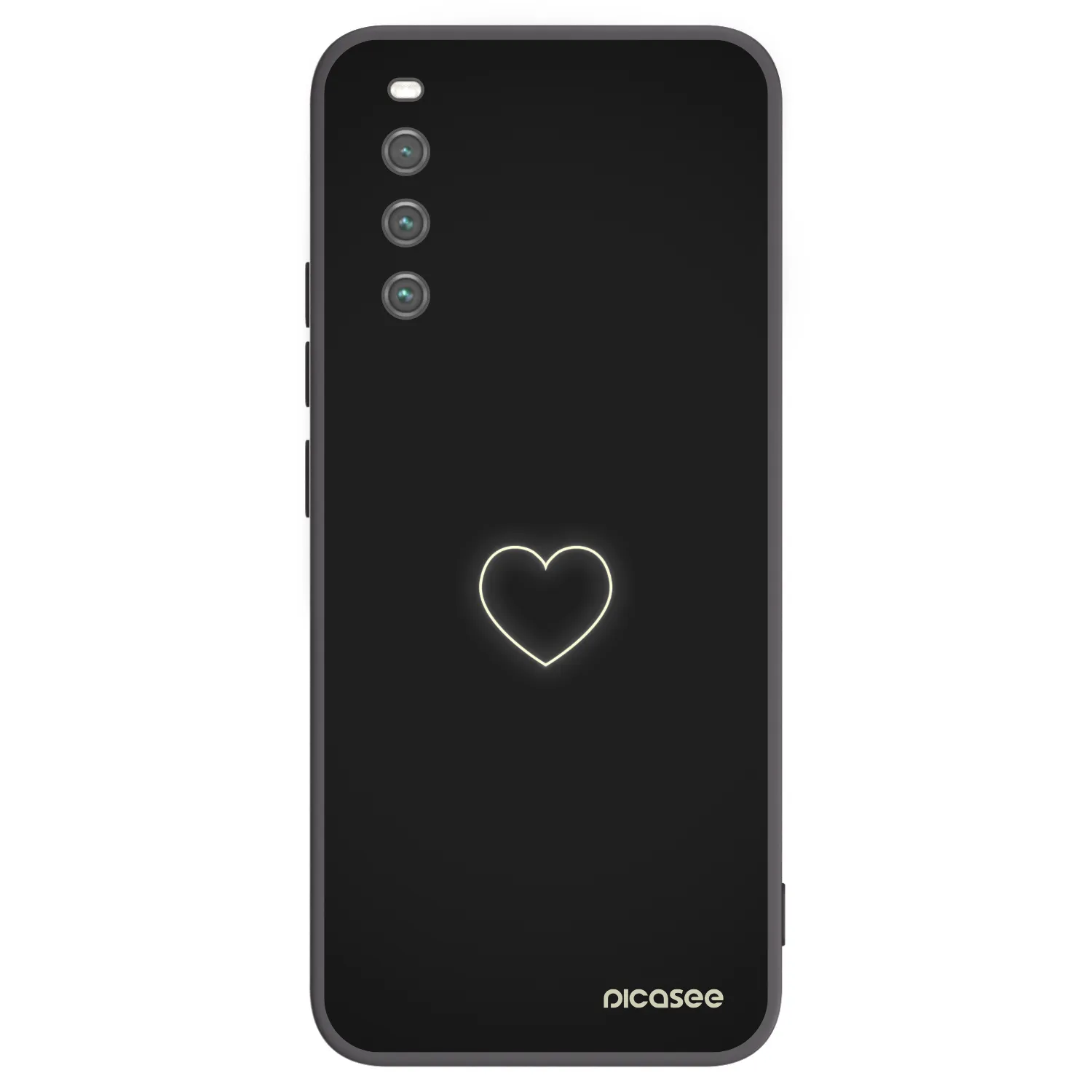 Picasee silikónový čierny obal pre Sony Xperia 10 IV 5G - Heart