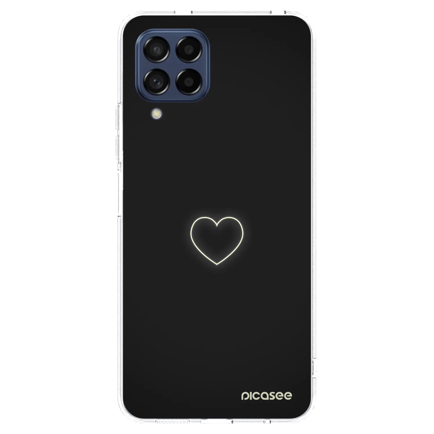 Picasee silikónový prehľadný obal pre Samsung Galaxy M53 5G - Heart
