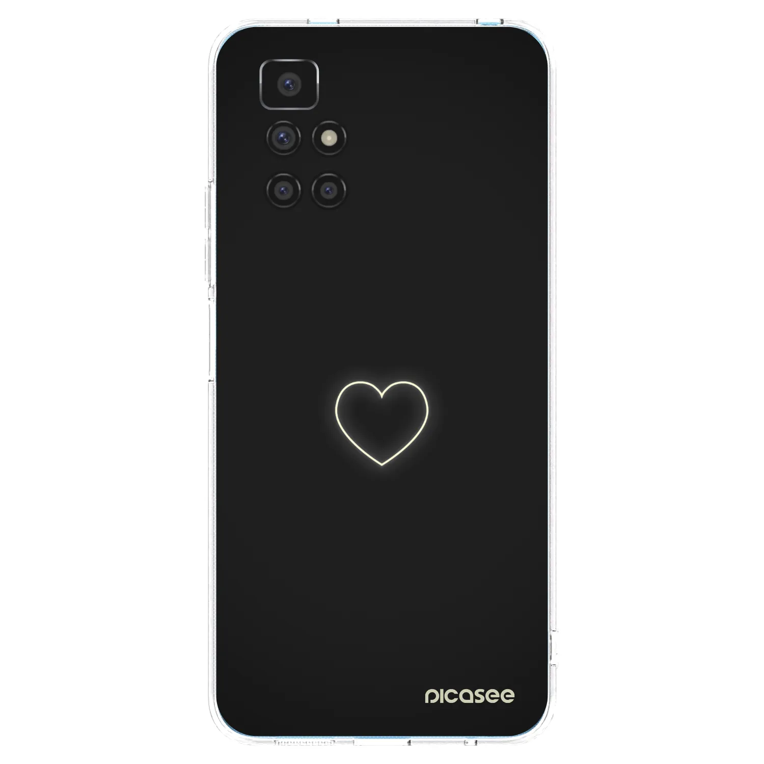 Silikónový prehľadný obal pre Xiaomi Redmi 10 (2022) - Heart