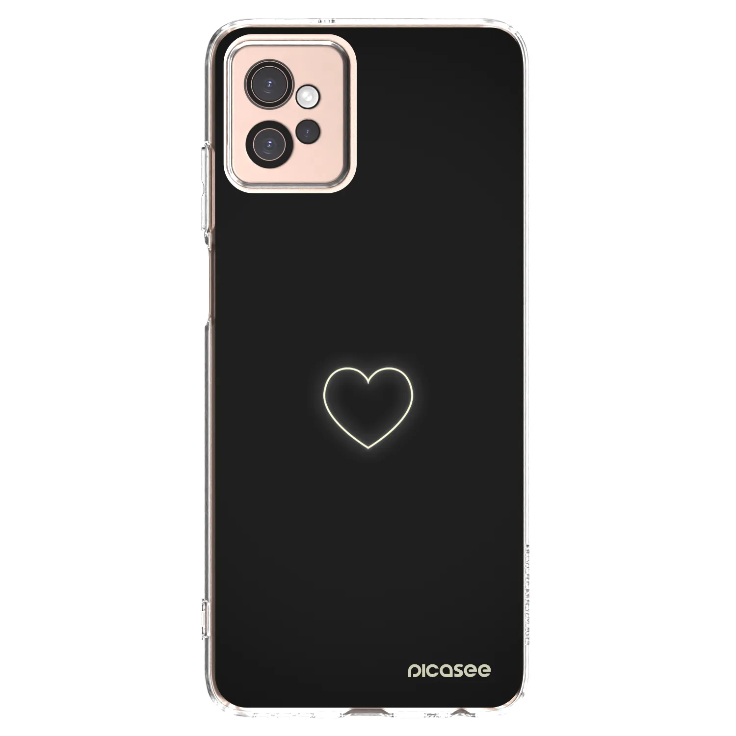 Silikónový prehľadný obal pre Motorola Moto G32 - Heart