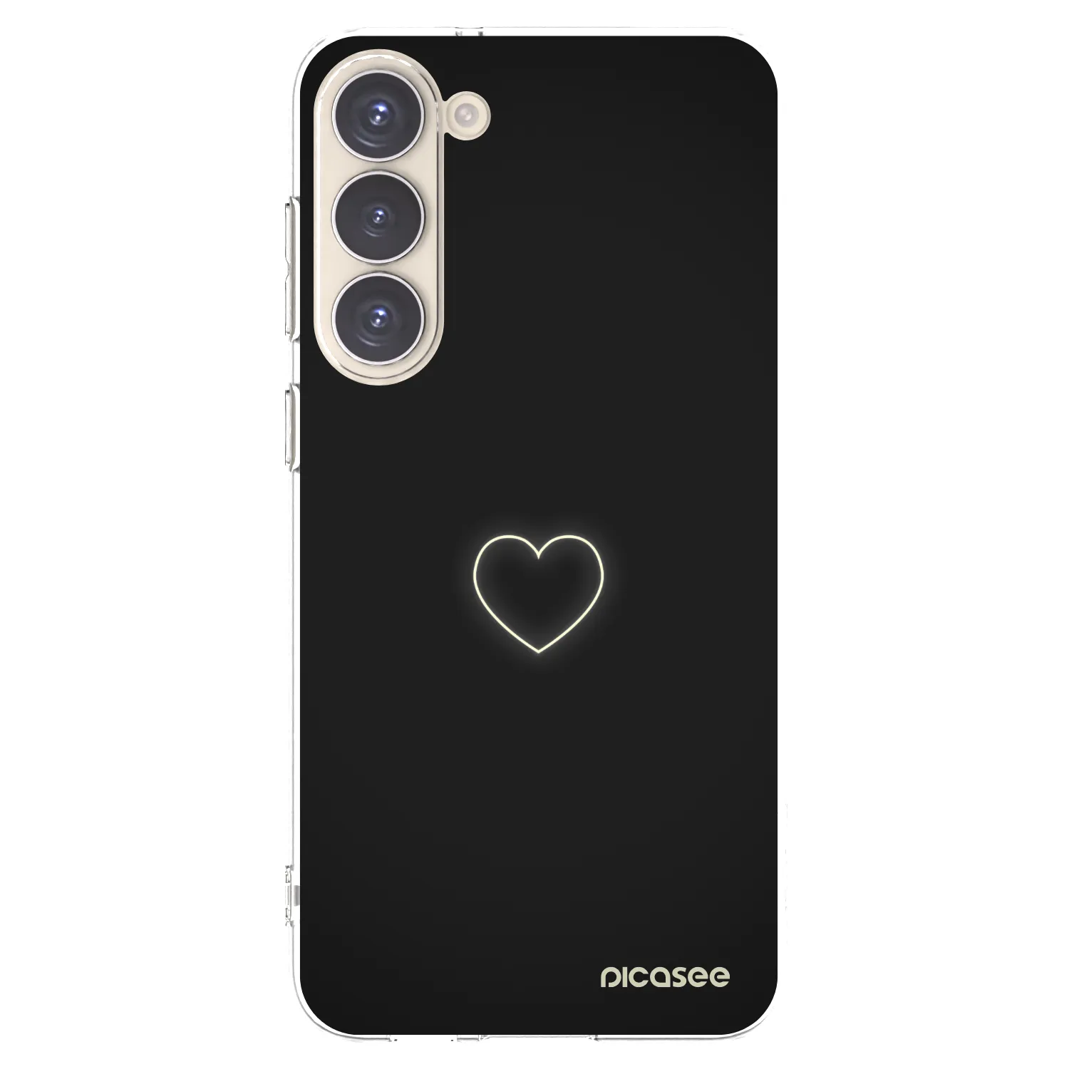 Picasee silikónový prehľadný obal pre Samsung Galaxy S23+ 5G - Heart
