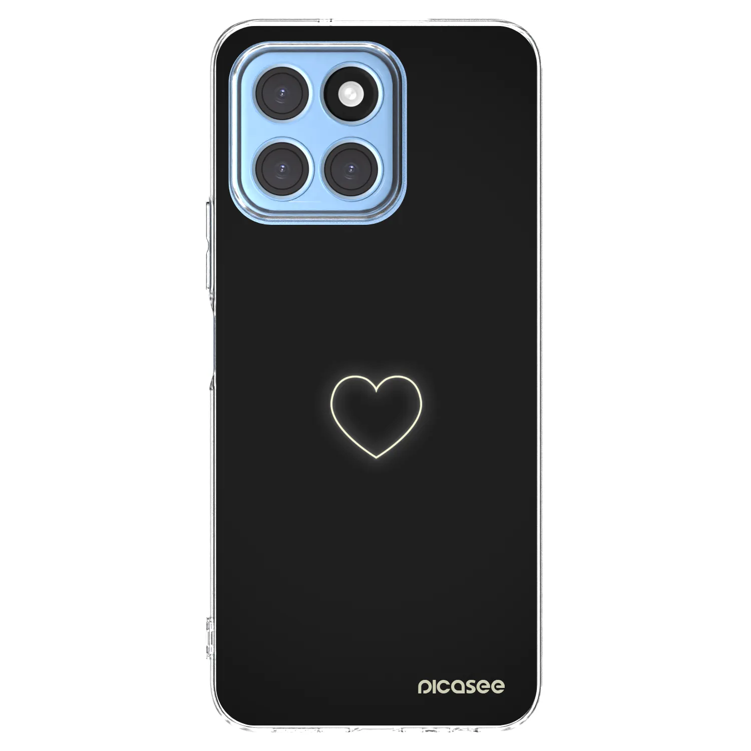 Silikónový prehľadný obal pre Honor X8 5G - Heart