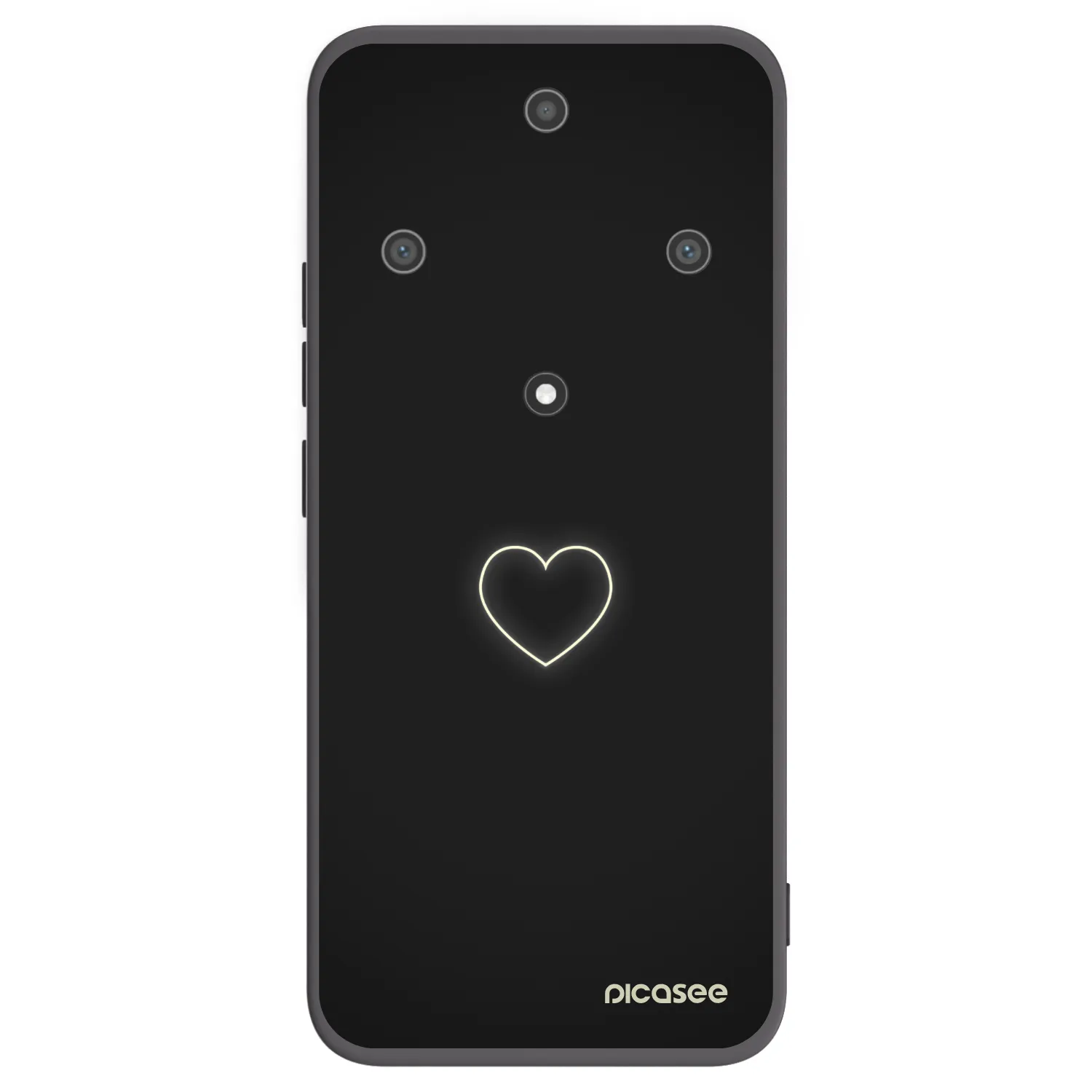 Picasee silikónový čierny obal pre Honor Magic5 Lite 5G - Heart