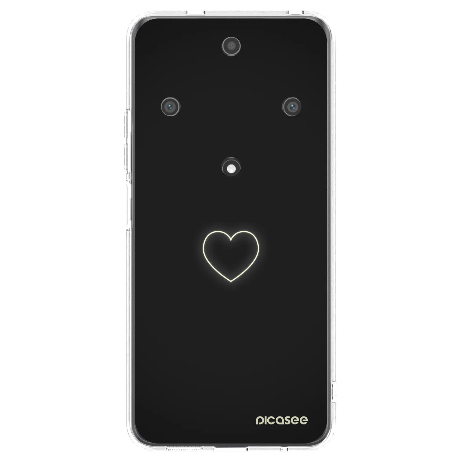 Picasee silikónový prehľadný obal pre Honor Magic5 Lite 5G - Heart