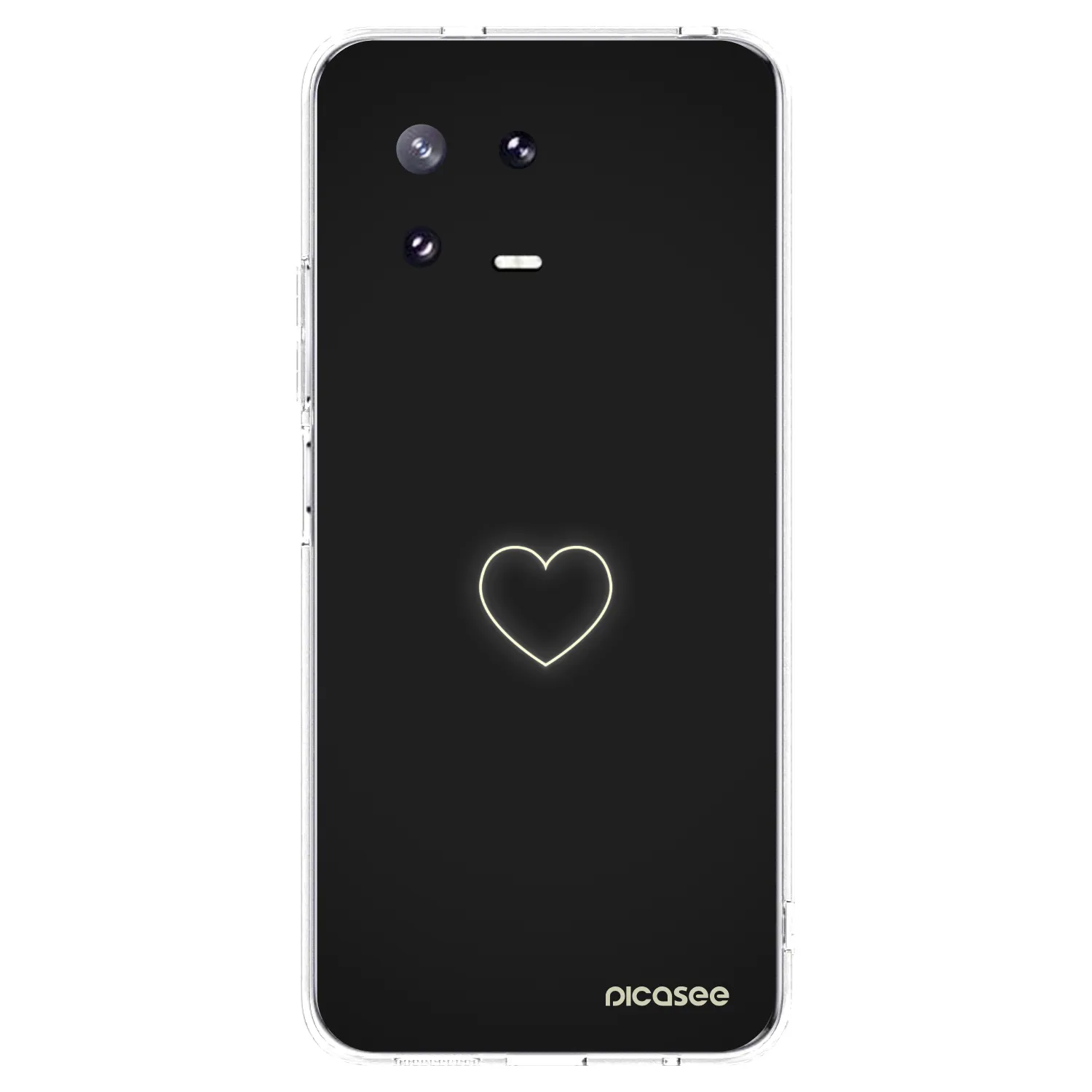 Silikónový prehľadný obal pre Xiaomi 13 Pro - Heart