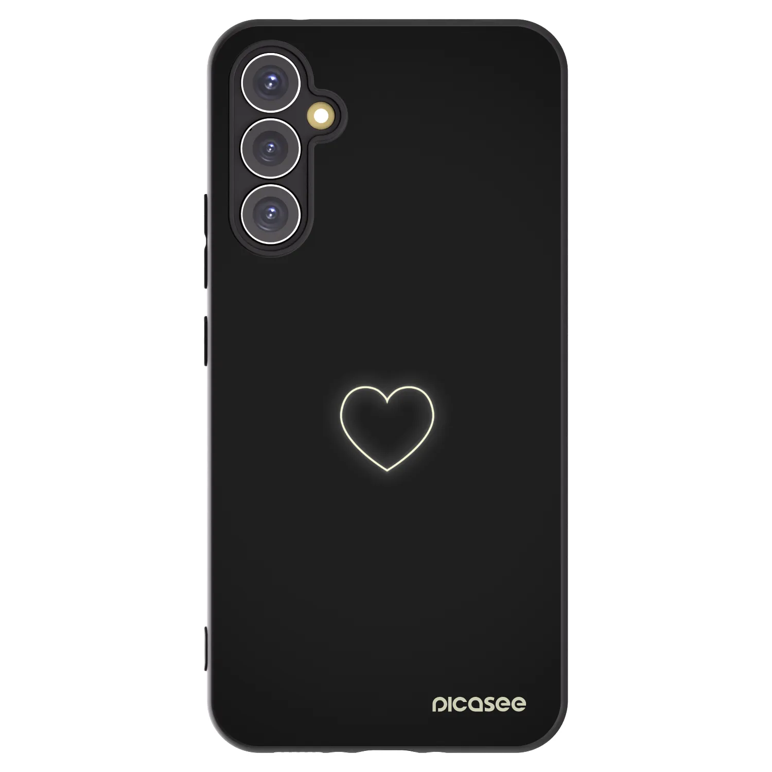 Picasee silikónový čierny obal pre Samsung Galaxy A34 5G A346B - Heart