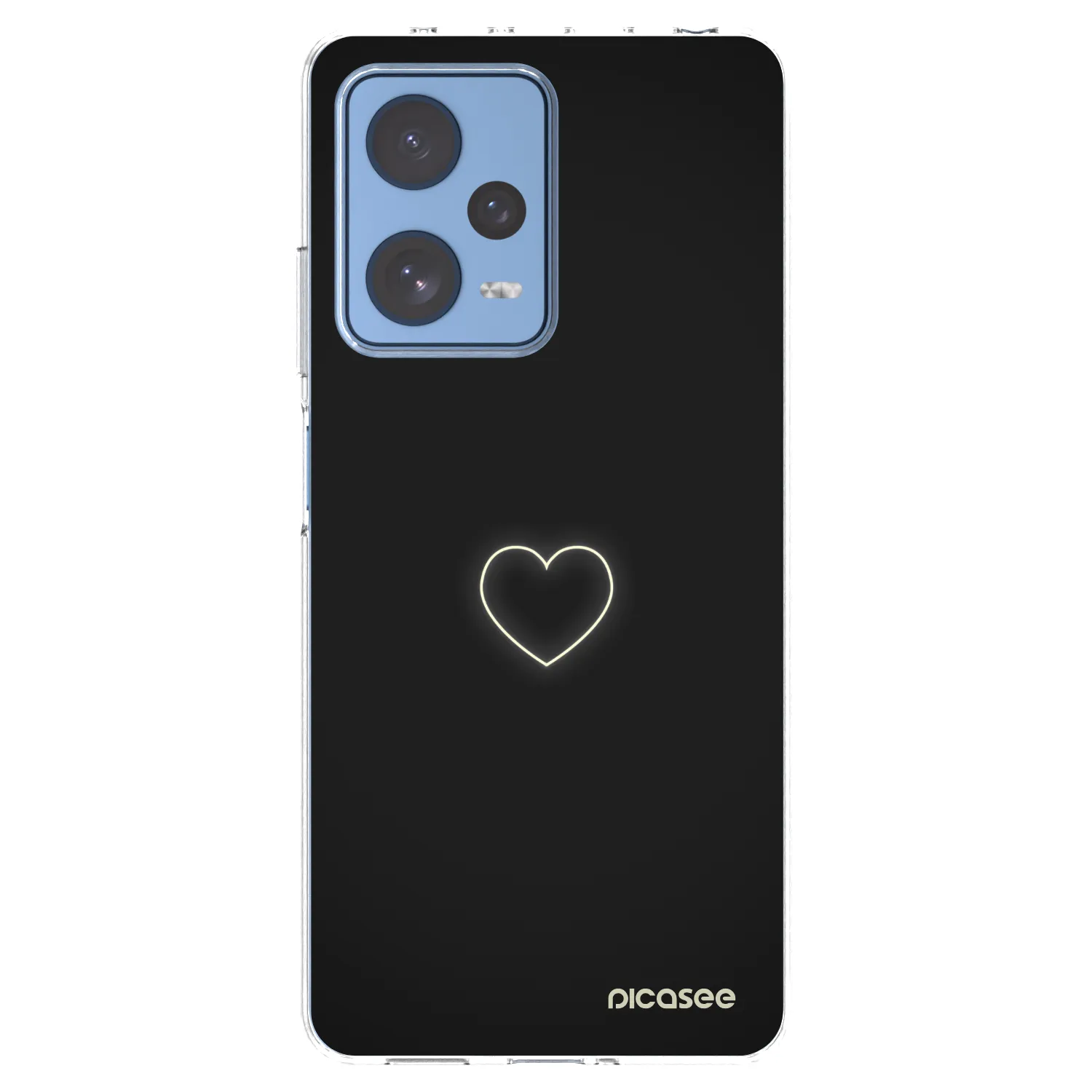 Picasee silikónový prehľadný obal pre Xiaomi Redmi Note 12 Pro 5G - Heart