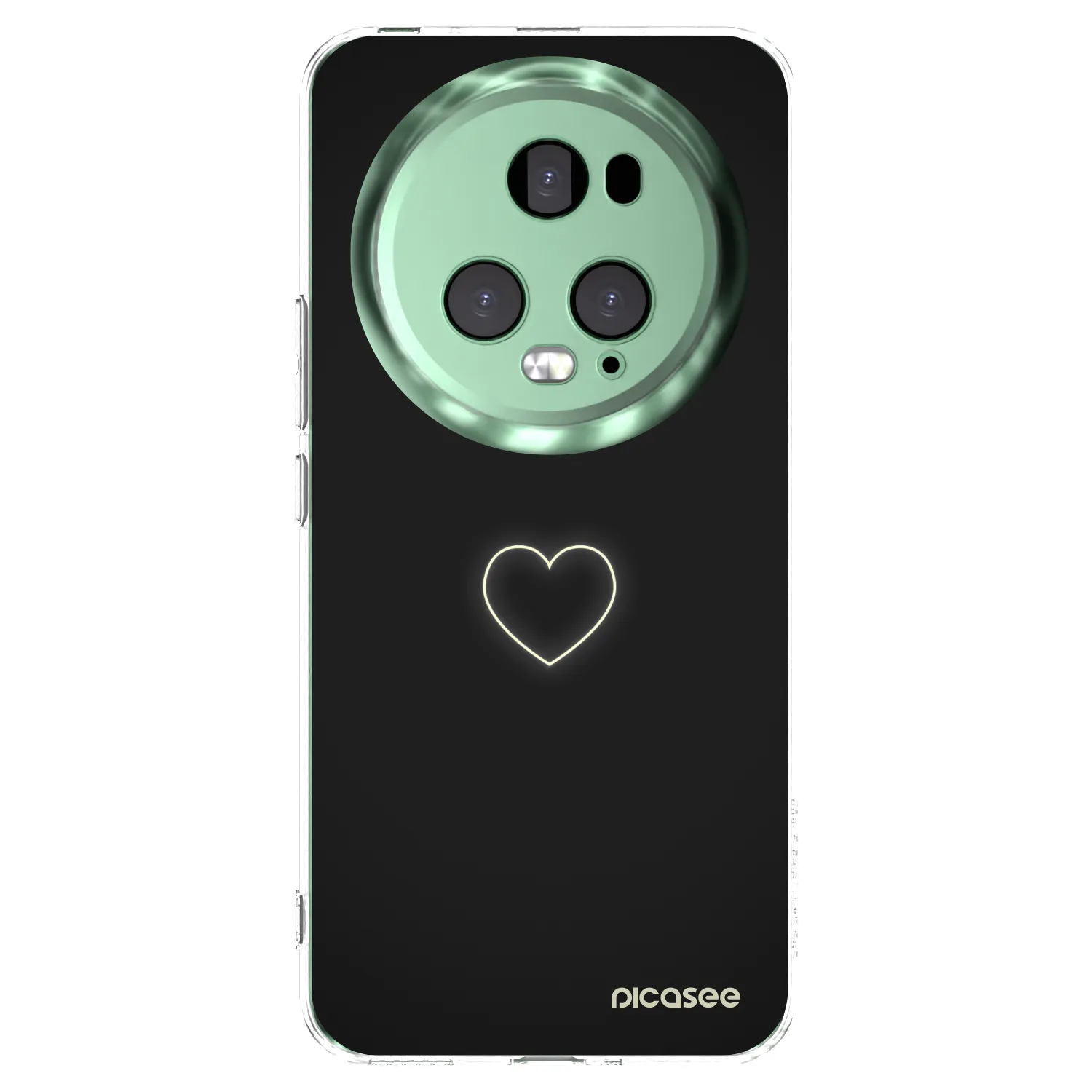 Picasee silikónový prehľadný obal pre Honor Magic5 Pro - Heart