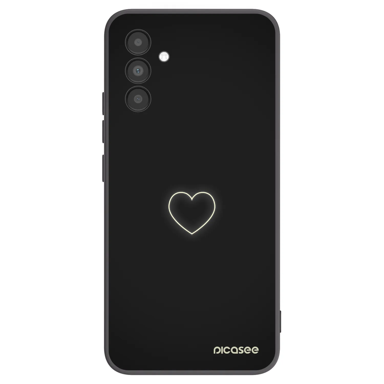 Picasee silikónový čierny obal pre Samsung Galaxy A04s A047F - Heart