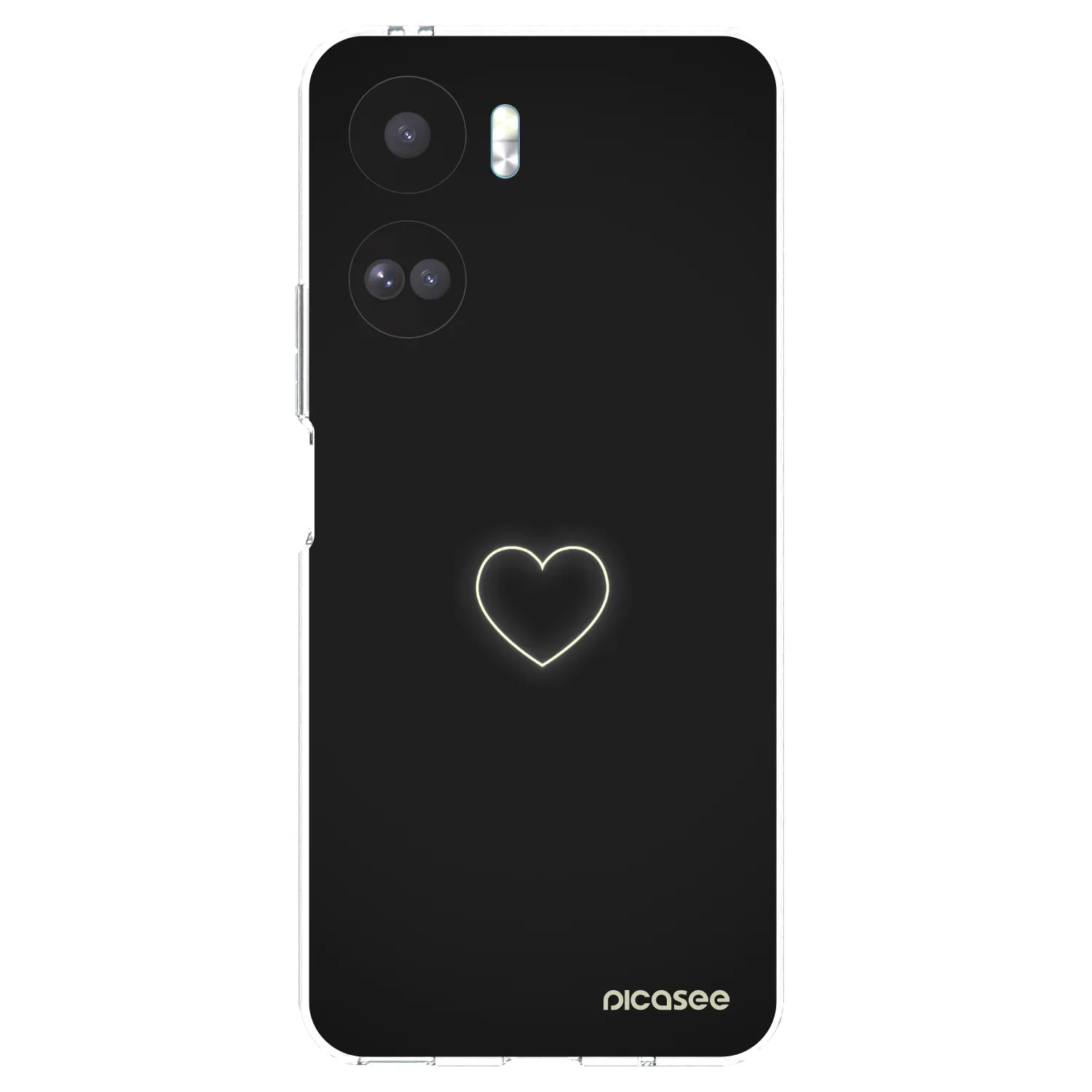Silikónový prehľadný obal pre Honor 90 Lite 5G - Heart