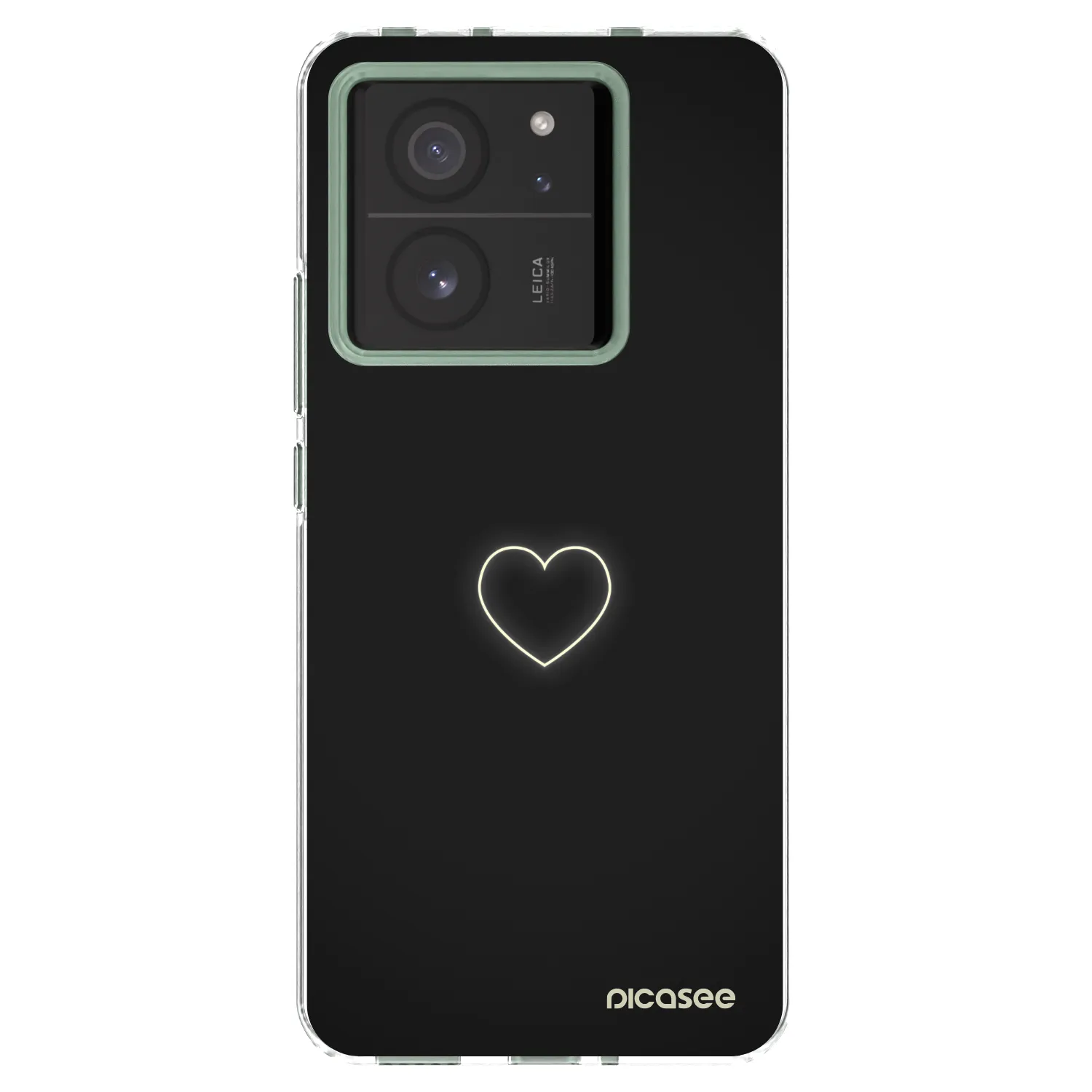 Silikónový prehľadný obal pre Xiaomi 13T Pro - Heart