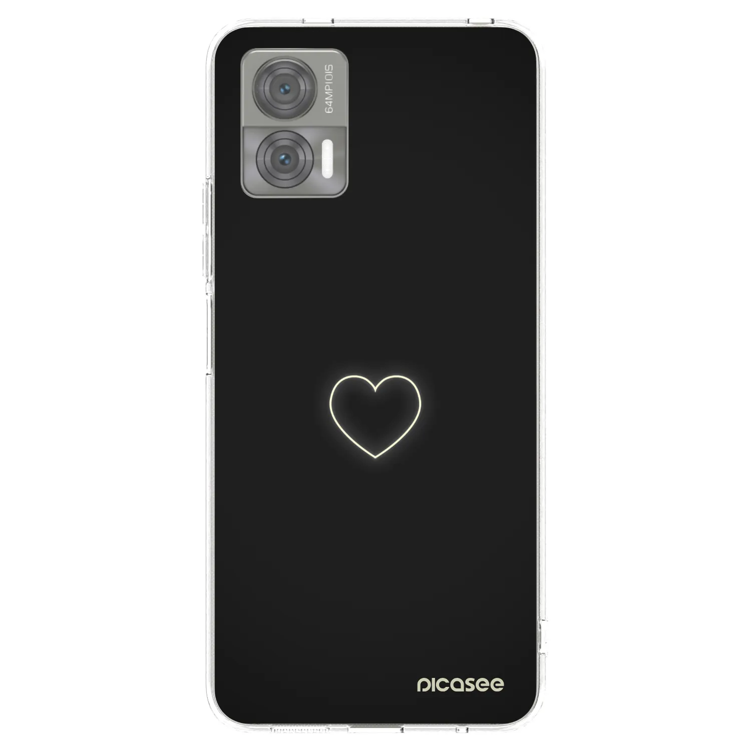 Silikónový prehľadný obal pre Motorola Edge 30 Neo - Heart