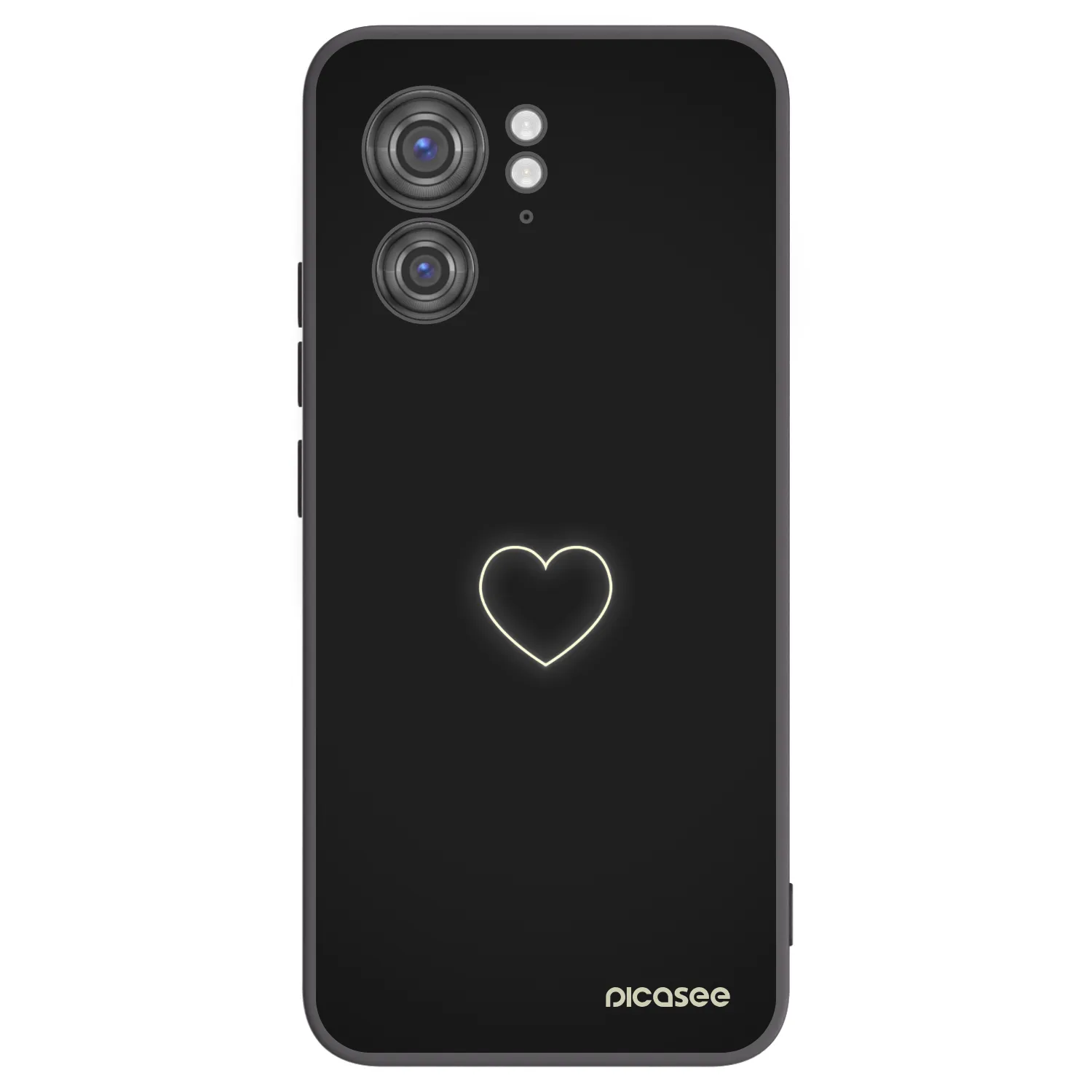 Picasee silikónový čierny obal pre Motorola Edge 40 - Heart